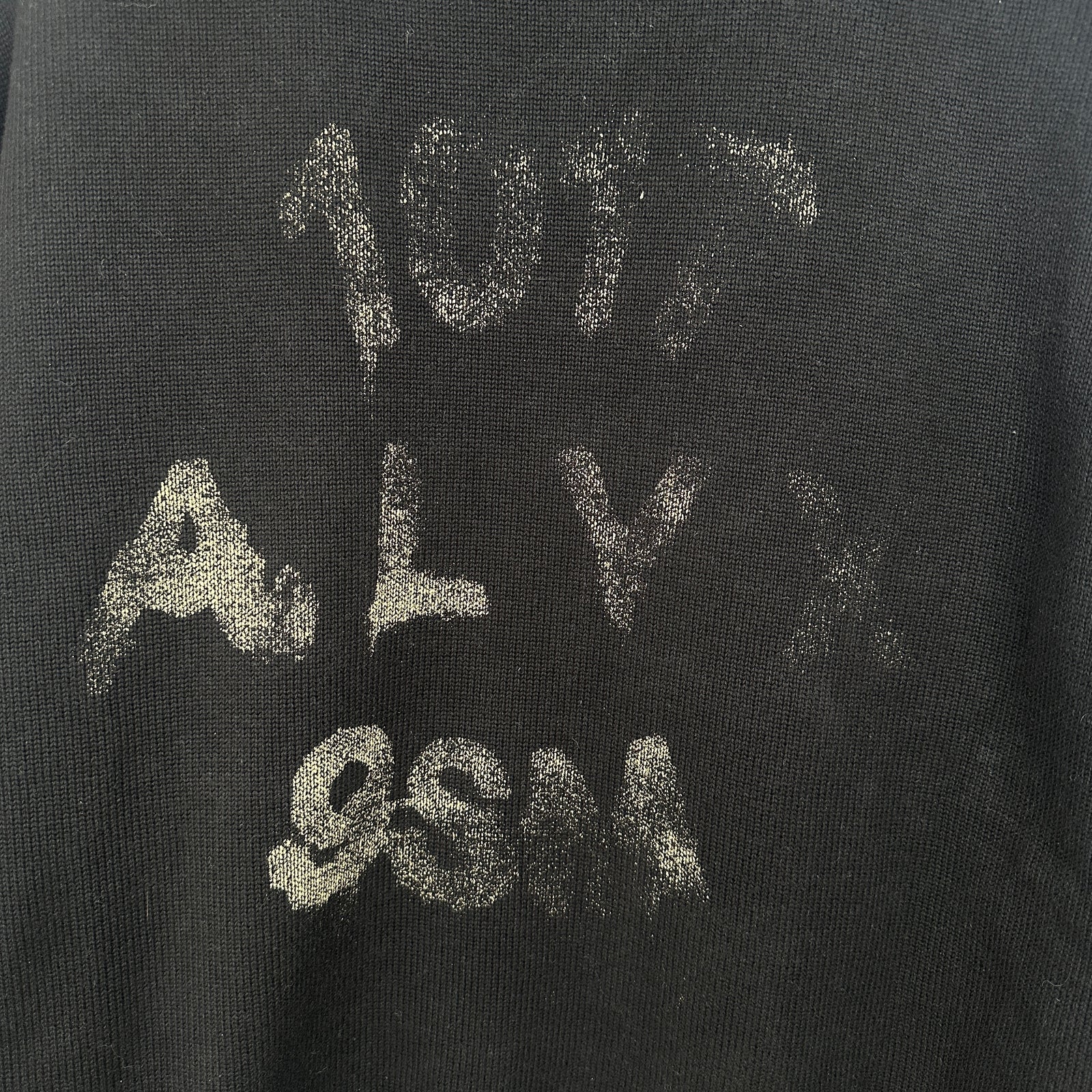 1017 Alyx 9SM Black Logo Knit Crewneck Size S