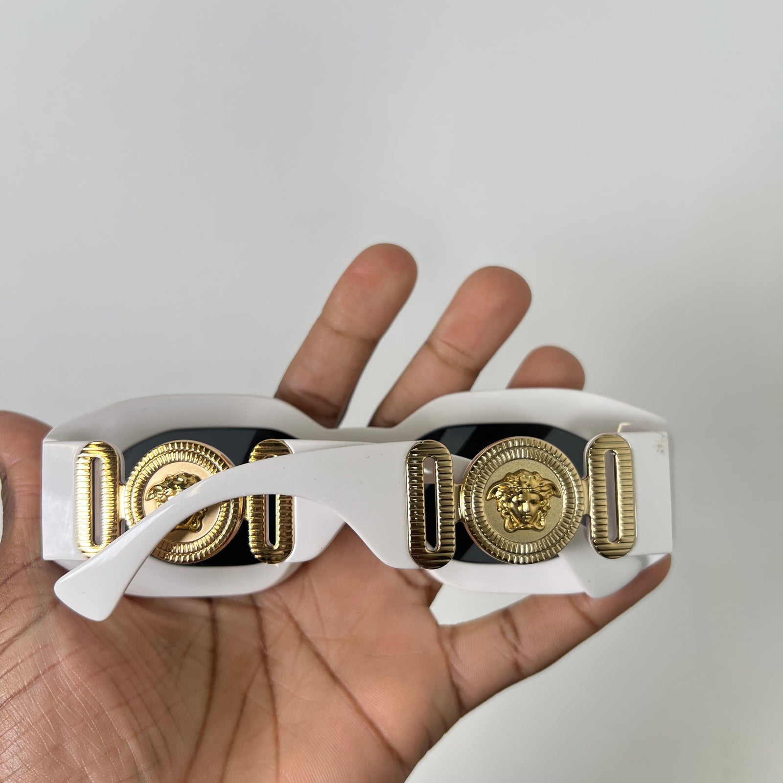 Versace White Medusa Biggie Sunglasses