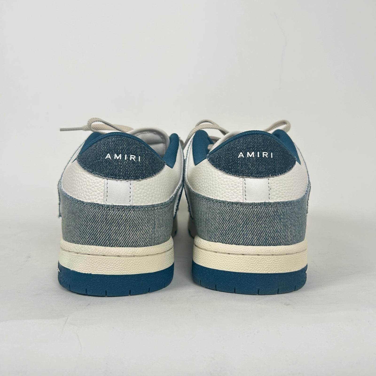 Amiri Vintage Denim Skeleton Low Top Sneaker Size 45