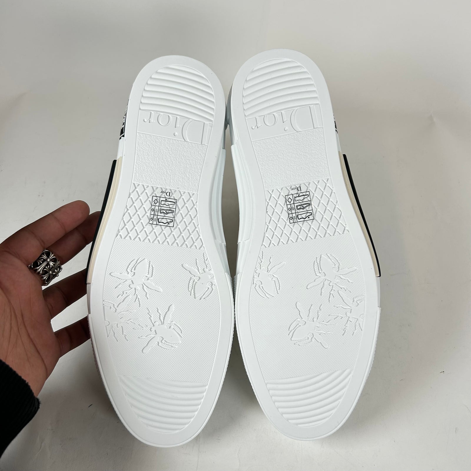 Dior B23 White 'AsteroDior' High-Top Sneaker Size 42