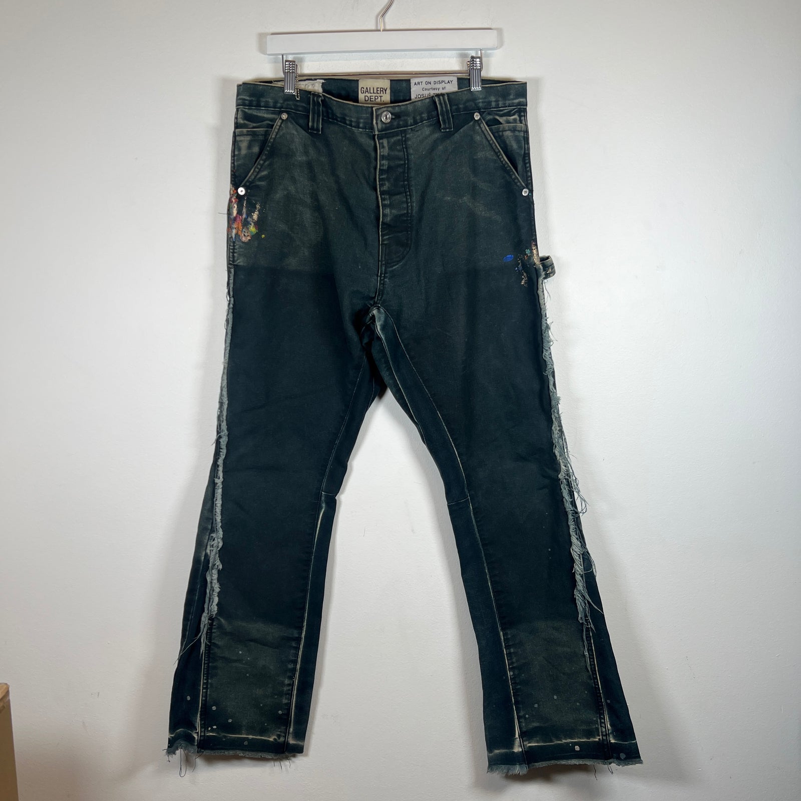 Gallery Dept Navy Painted LA Flare Carpenter Pants Size 35