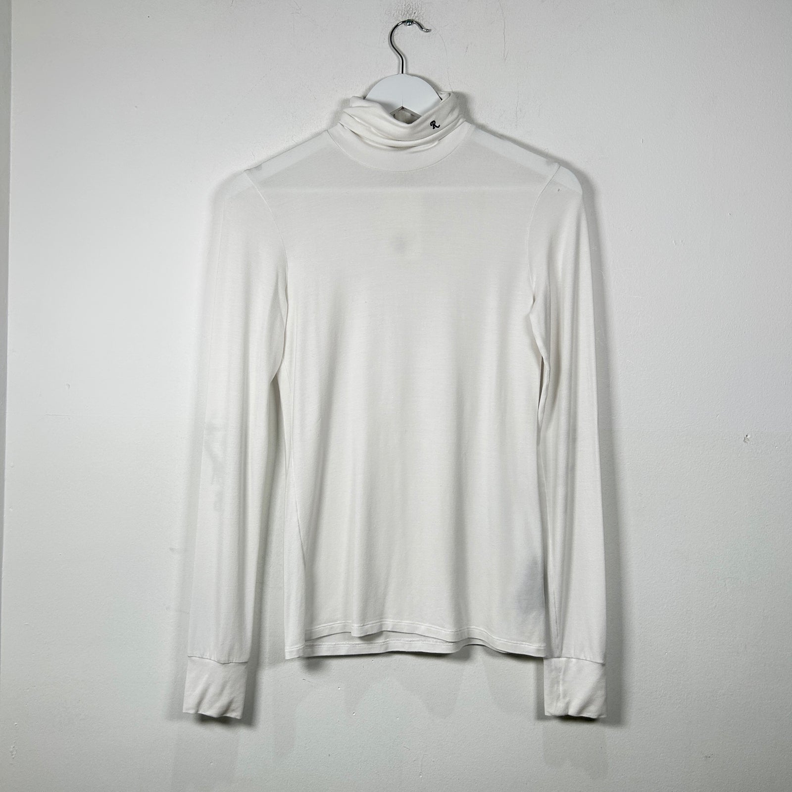 Raf Simons SS23 White 'R' Turtleneck Size M
