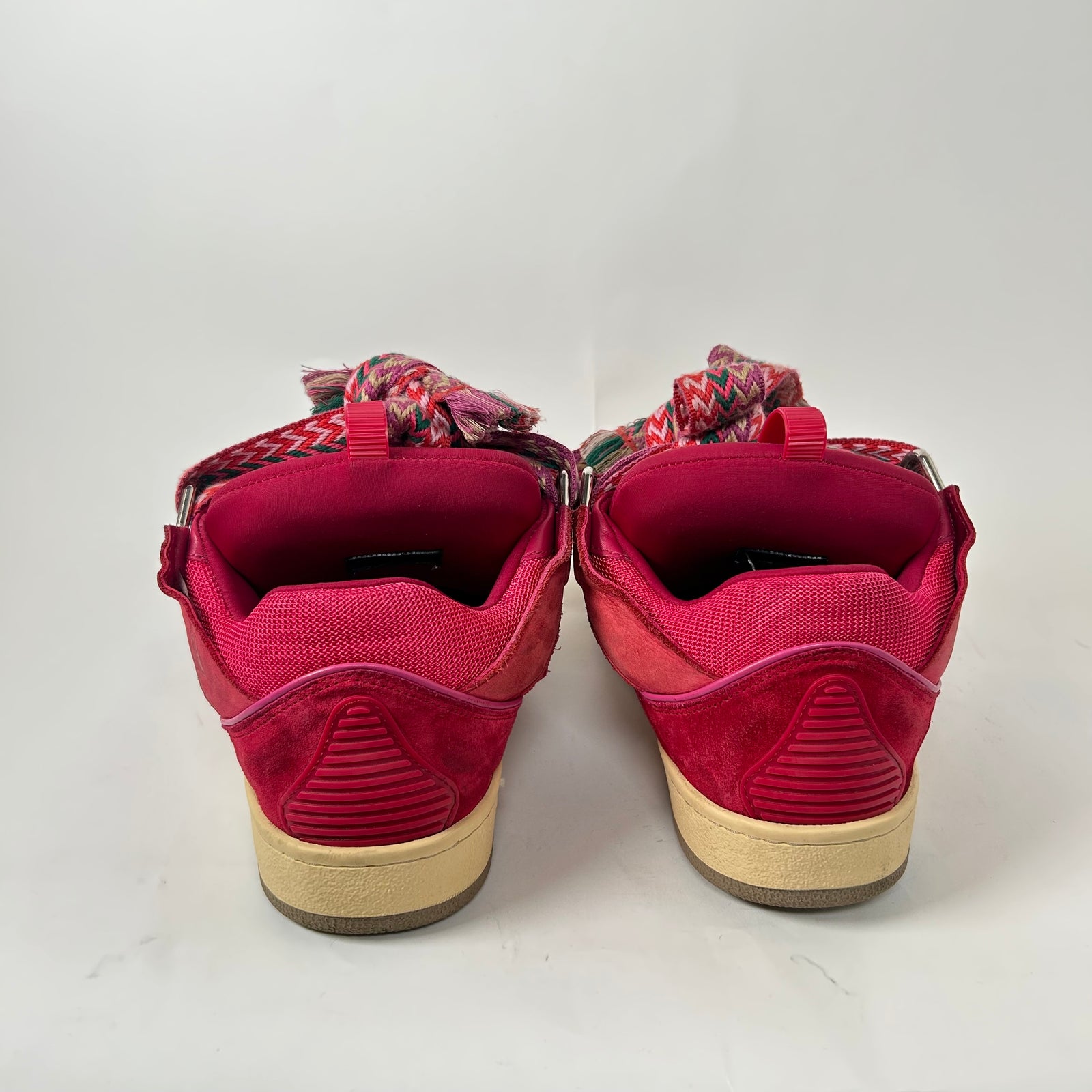 Lanvin Red Watermelon Curb Sneaker Size 44