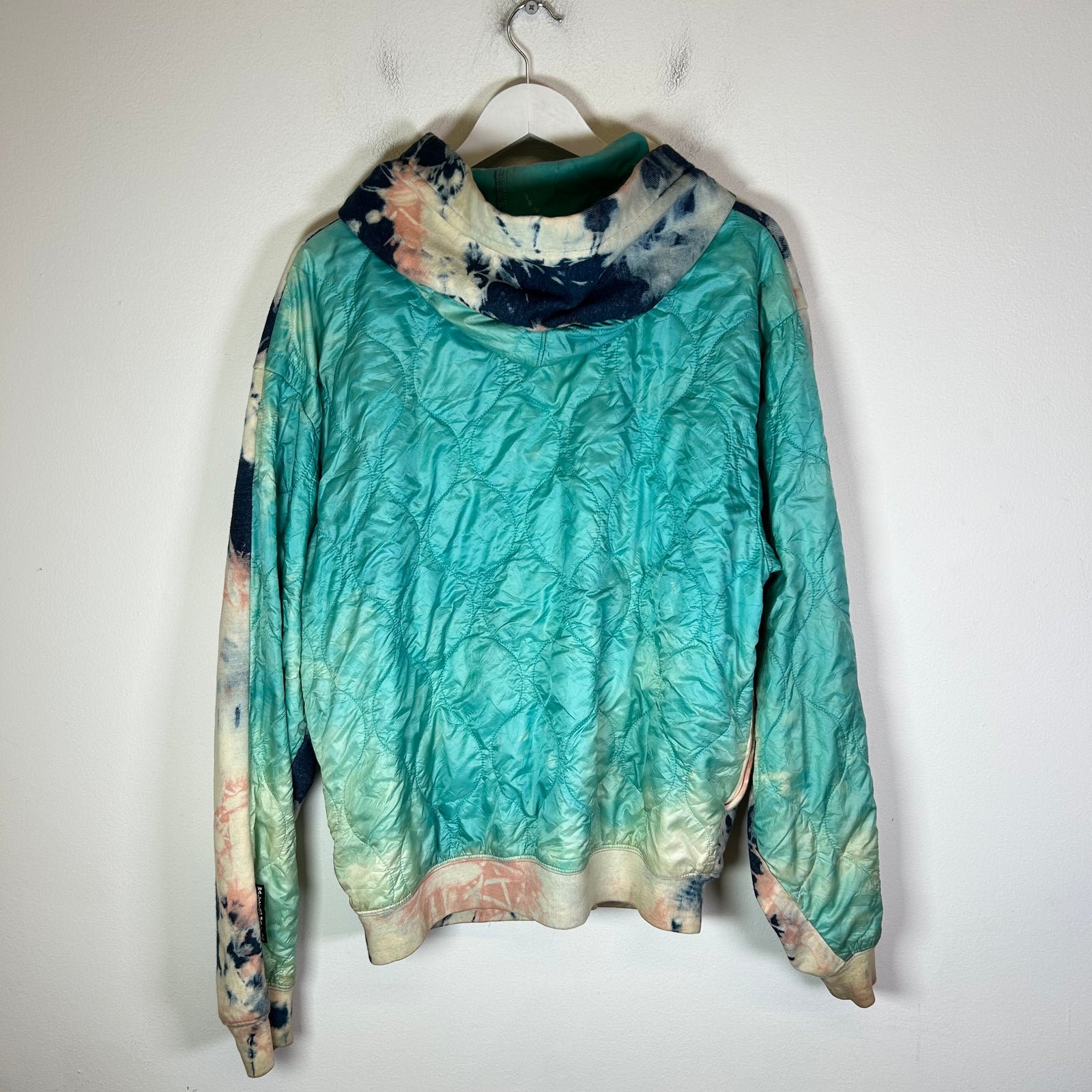 Kapital Kountry Ashbury Shell-Panelled Tye-Dyed Zip-Up Hoodie