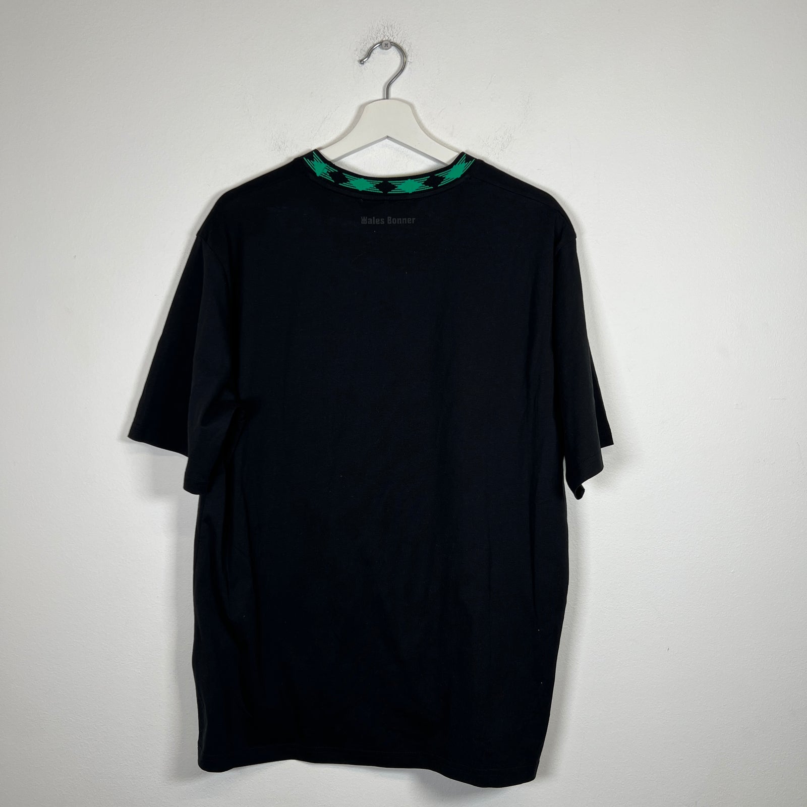 Wales Bonner Green/Black Logo T-shirt Size XL