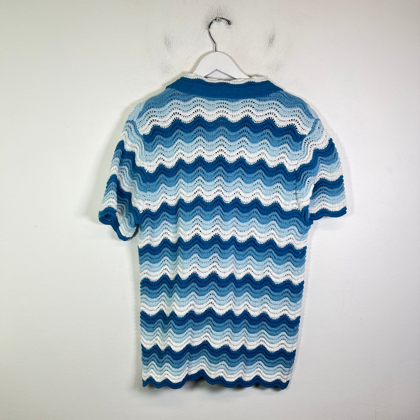 Casablanca Wavy Gradient Crochet Shirt