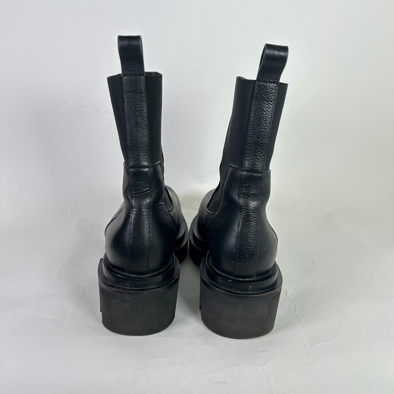 Rick Owens Black Bogun Beatle Boots Size 41