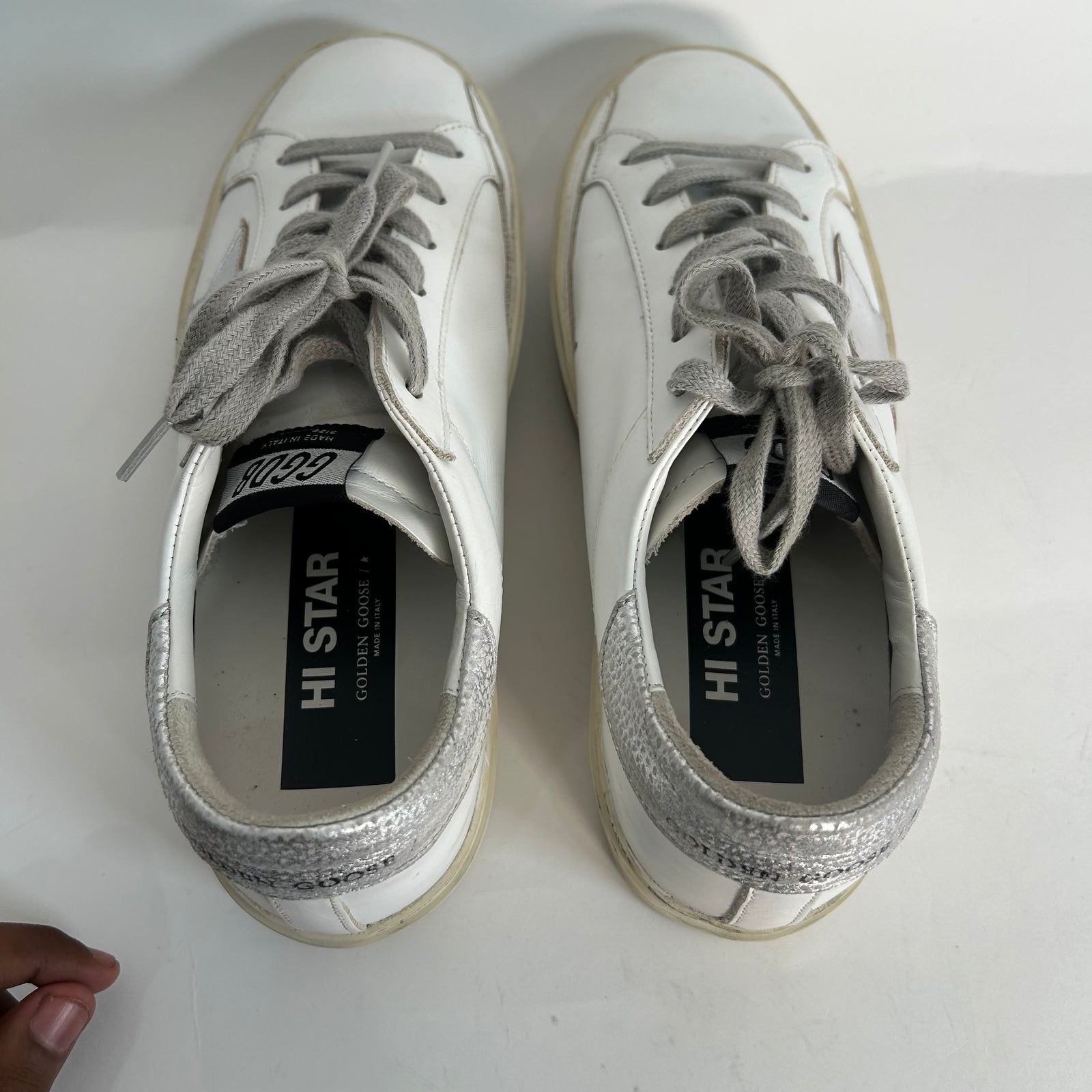 GGDB Hi Star Classic White/Silver Size 38