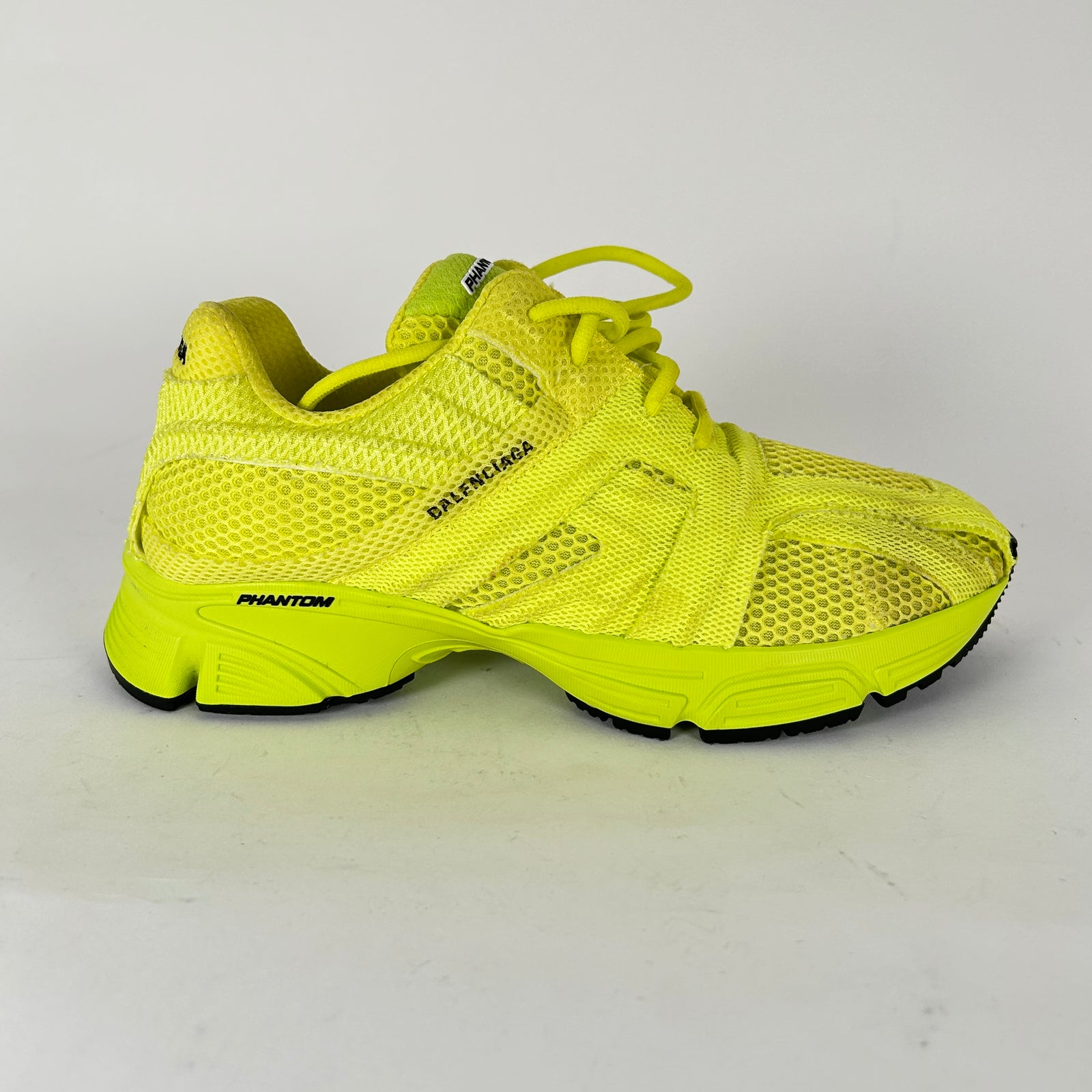 Balenciaga Neon Yellow Phantom Sneakers Size 42