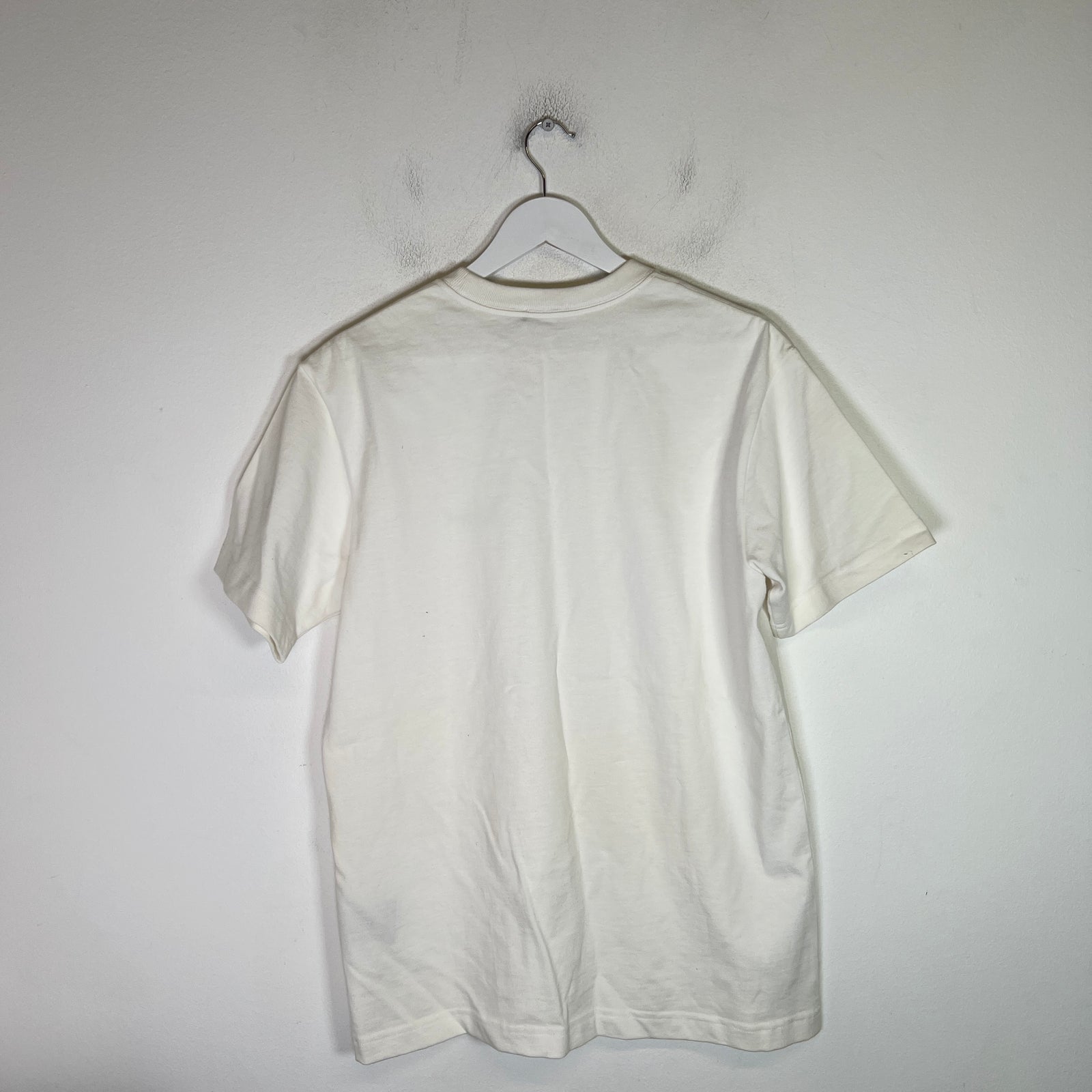 Dior White/Lime Green Couture Logo T-Shirt Size S