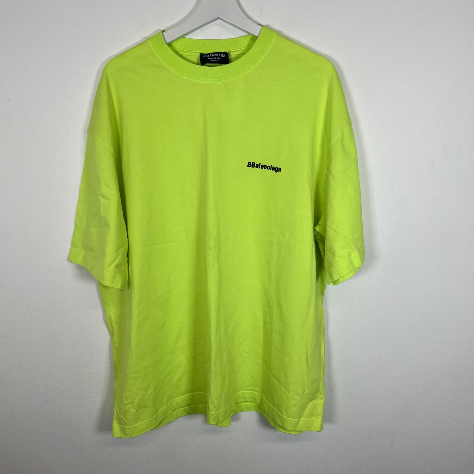 Balenciaga Neon B Spell-Out Tee Size XL