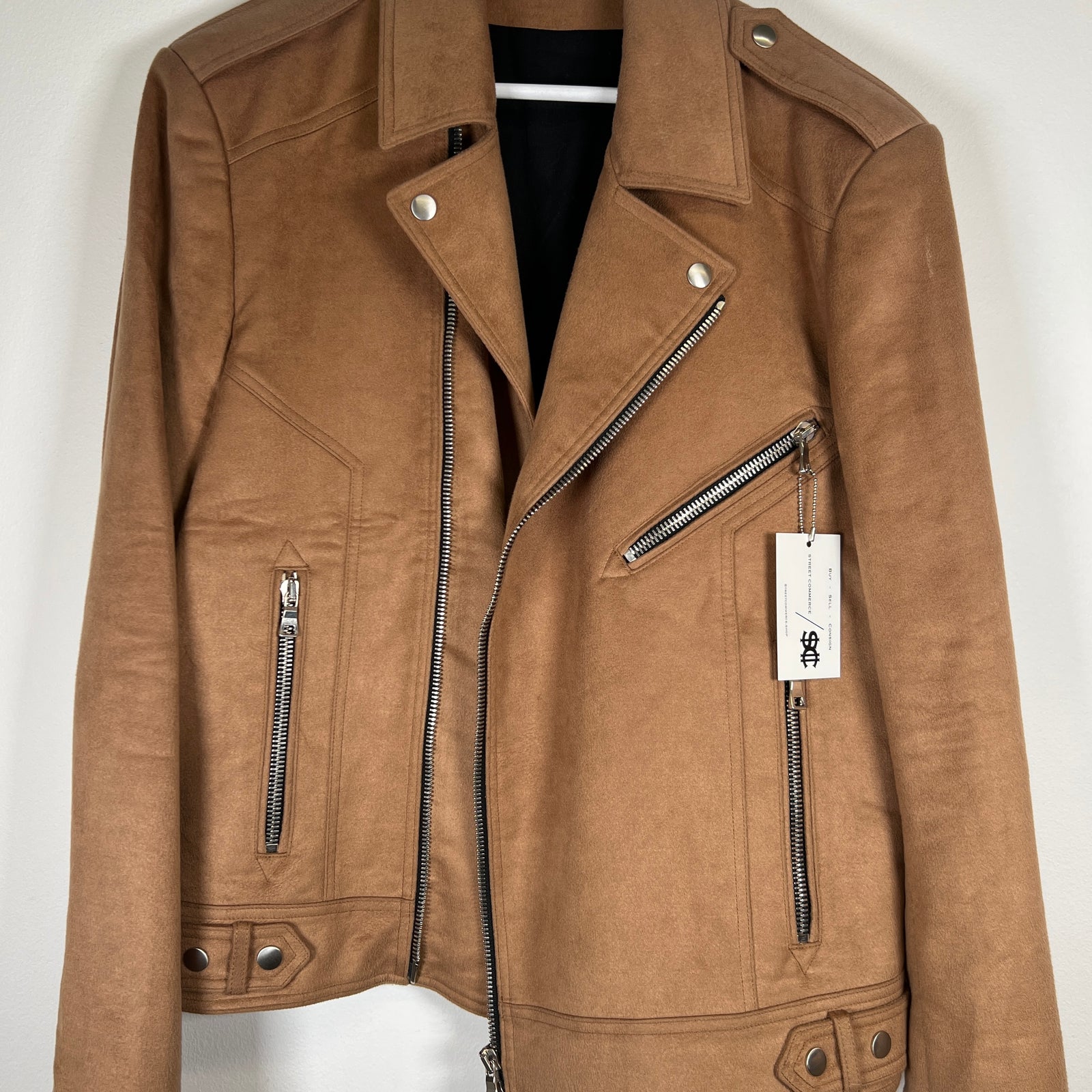Balmain Suede Biker Jacket