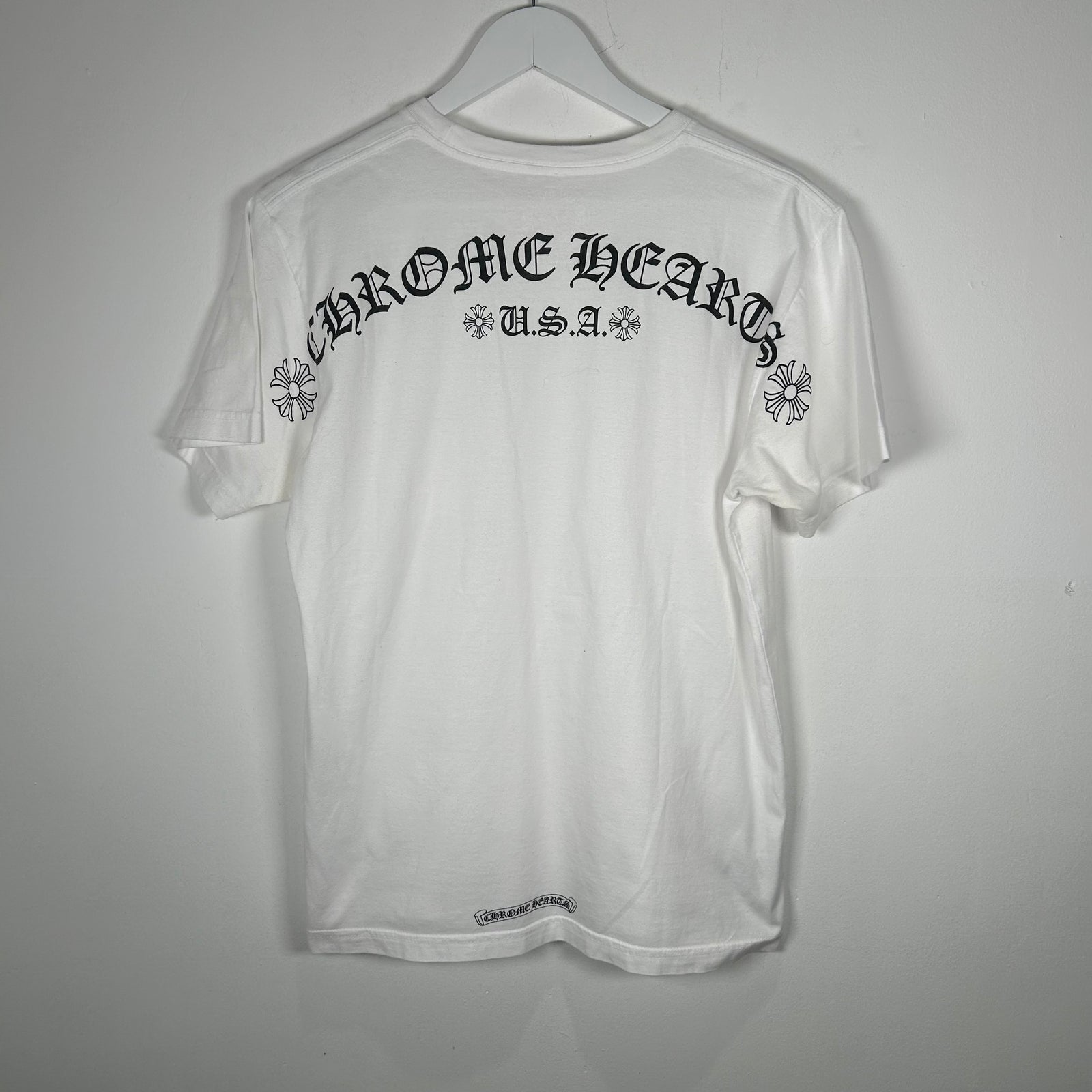 Chrome Heart Back Spell-Out Logo T-Shirt Size M