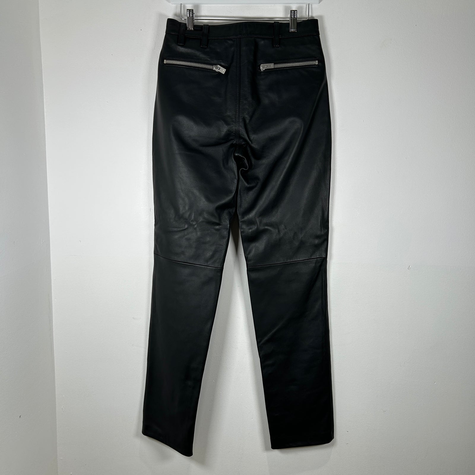 Heliot Emil Leather 'HE' Pants Size 28