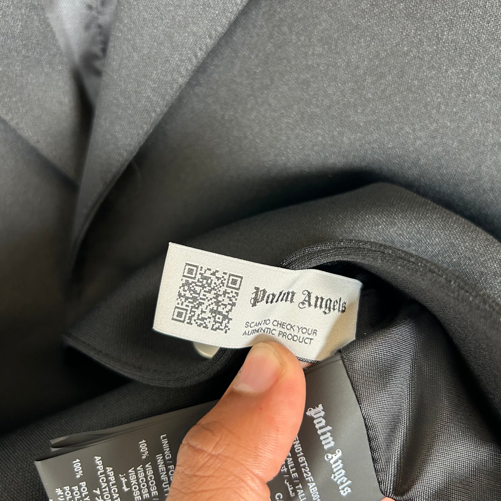 Palm Angels Black Track Blazer Size 46