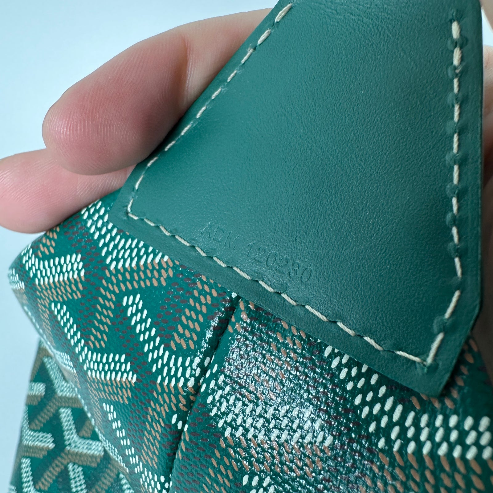 Goyard Goyardine Green Boeing 55 Travel Duffle Bag