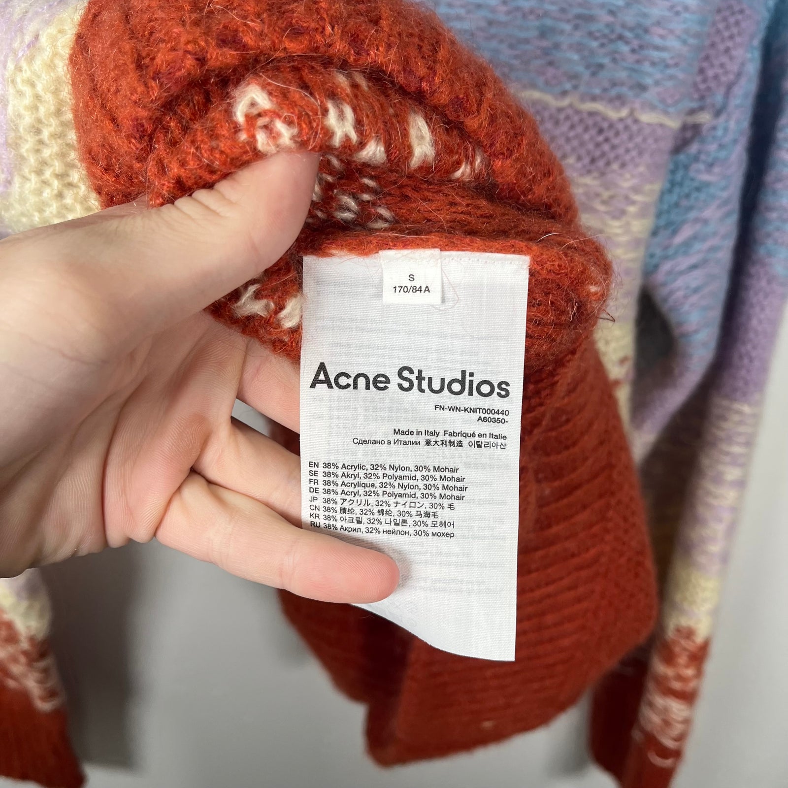 Acne Studios Gradient Knit Sweater Size S