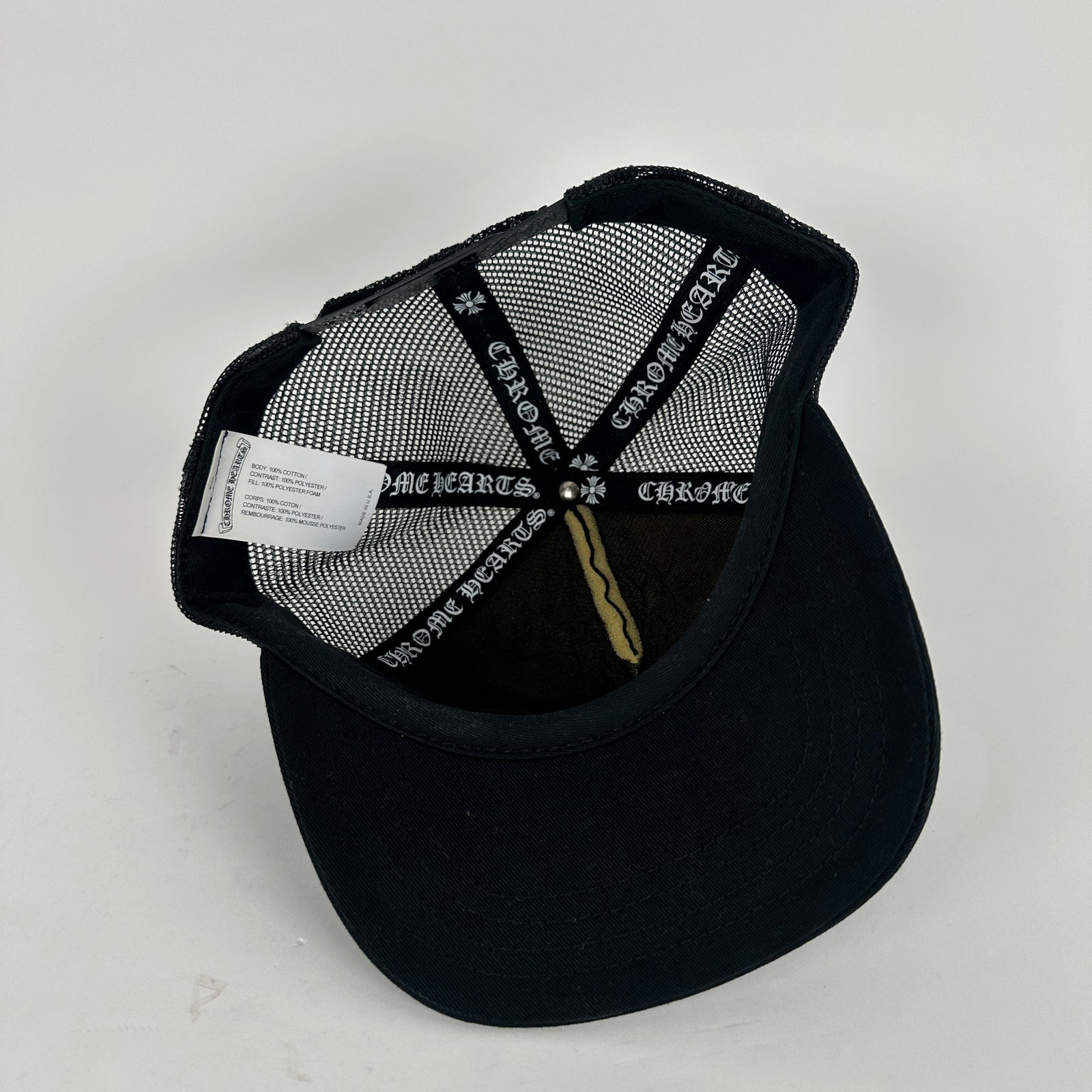 Chrome Hearts 'Las Vegas' Black Trucker Hat