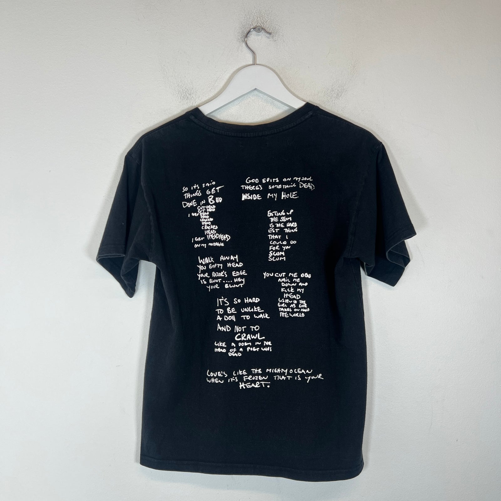 Undercover SS14 'GODOG' Psychocandy Lyric T-Shirt Size 1