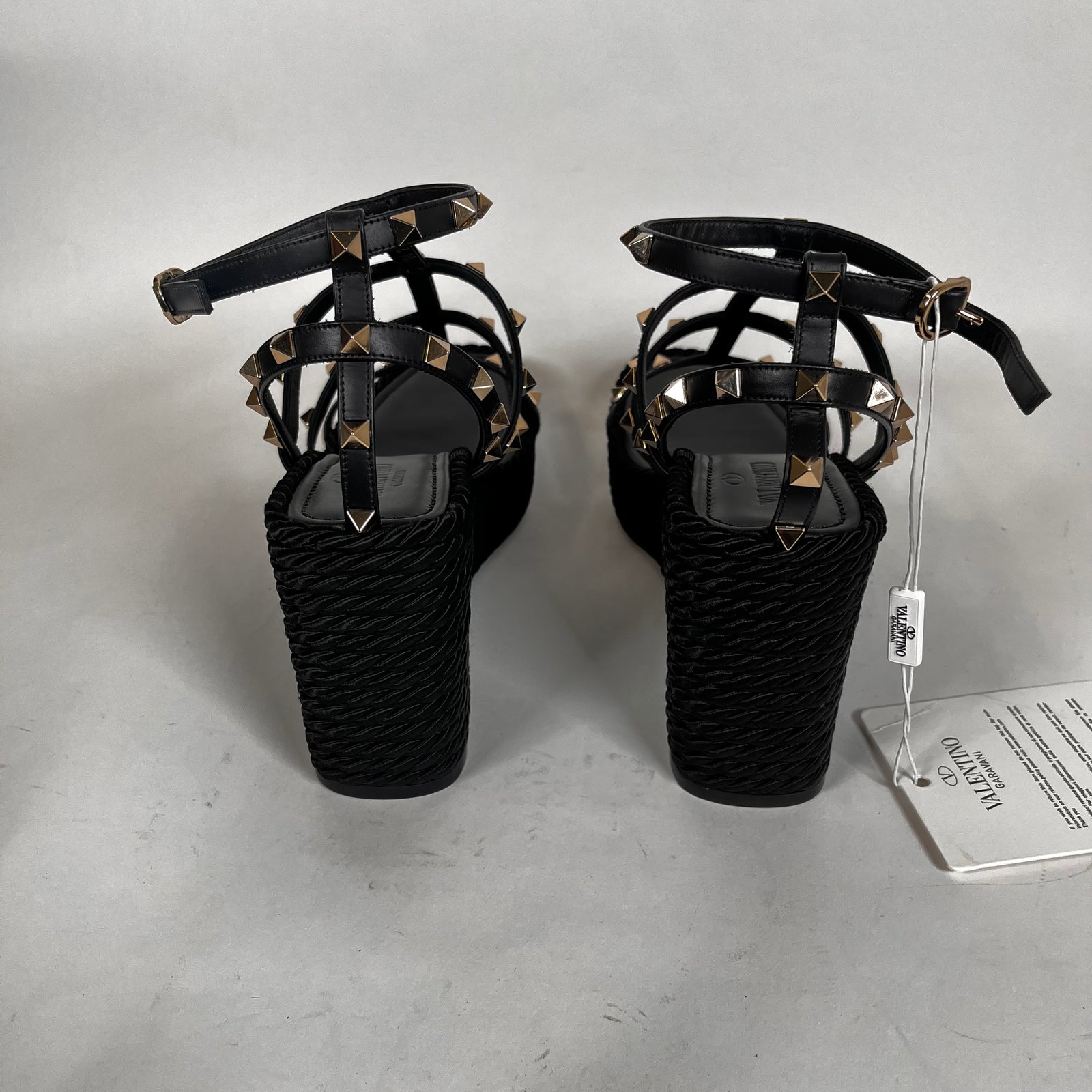 Valentino Rock Stud Wedge Platform Size 41