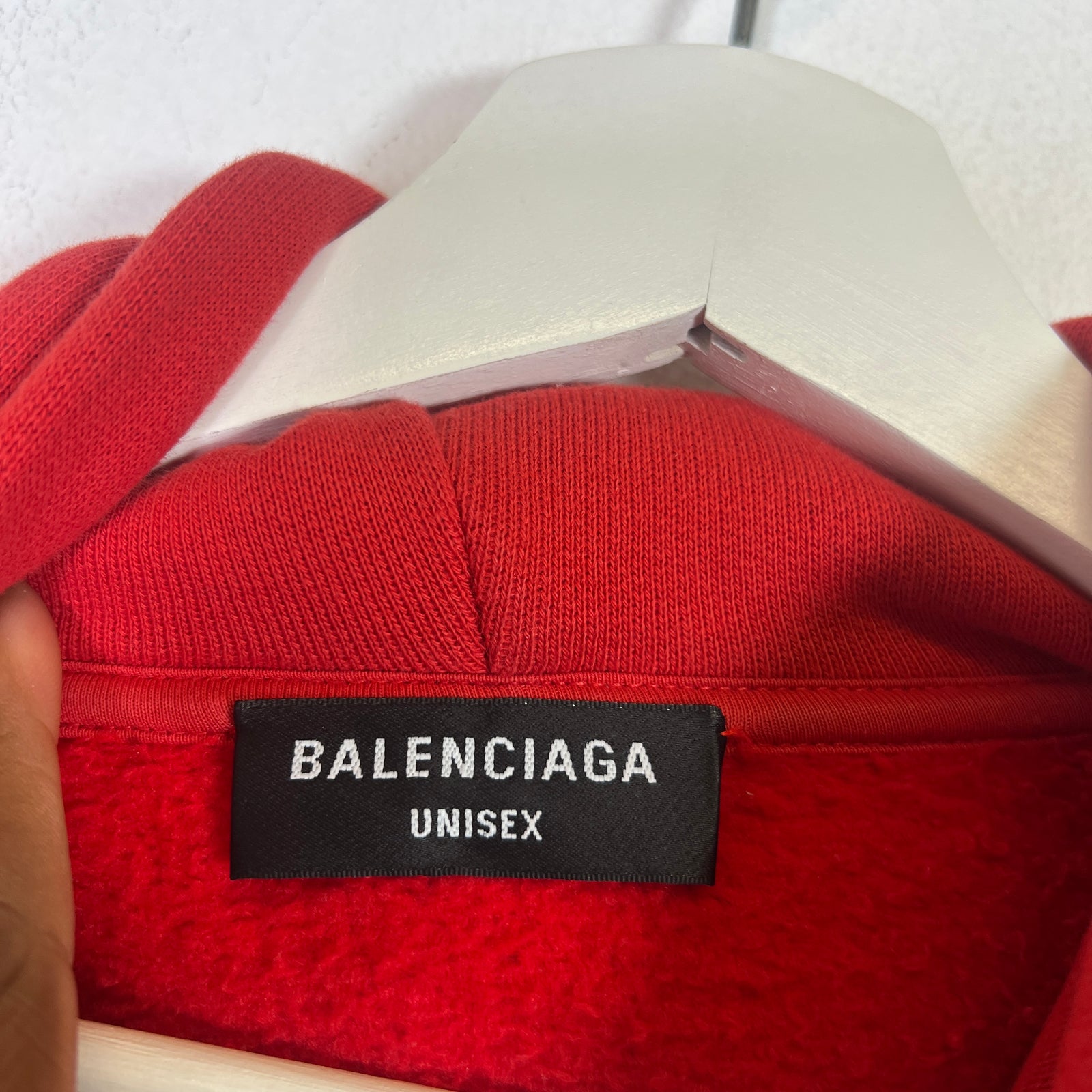 Balenciaga Red Maison Fondee 1917 Wide Fit Hoodie Size 2