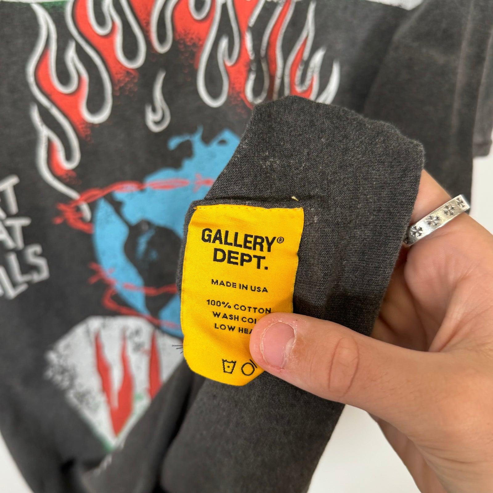 Gallery Dept Vintage Black Coronavirus Tee Size S