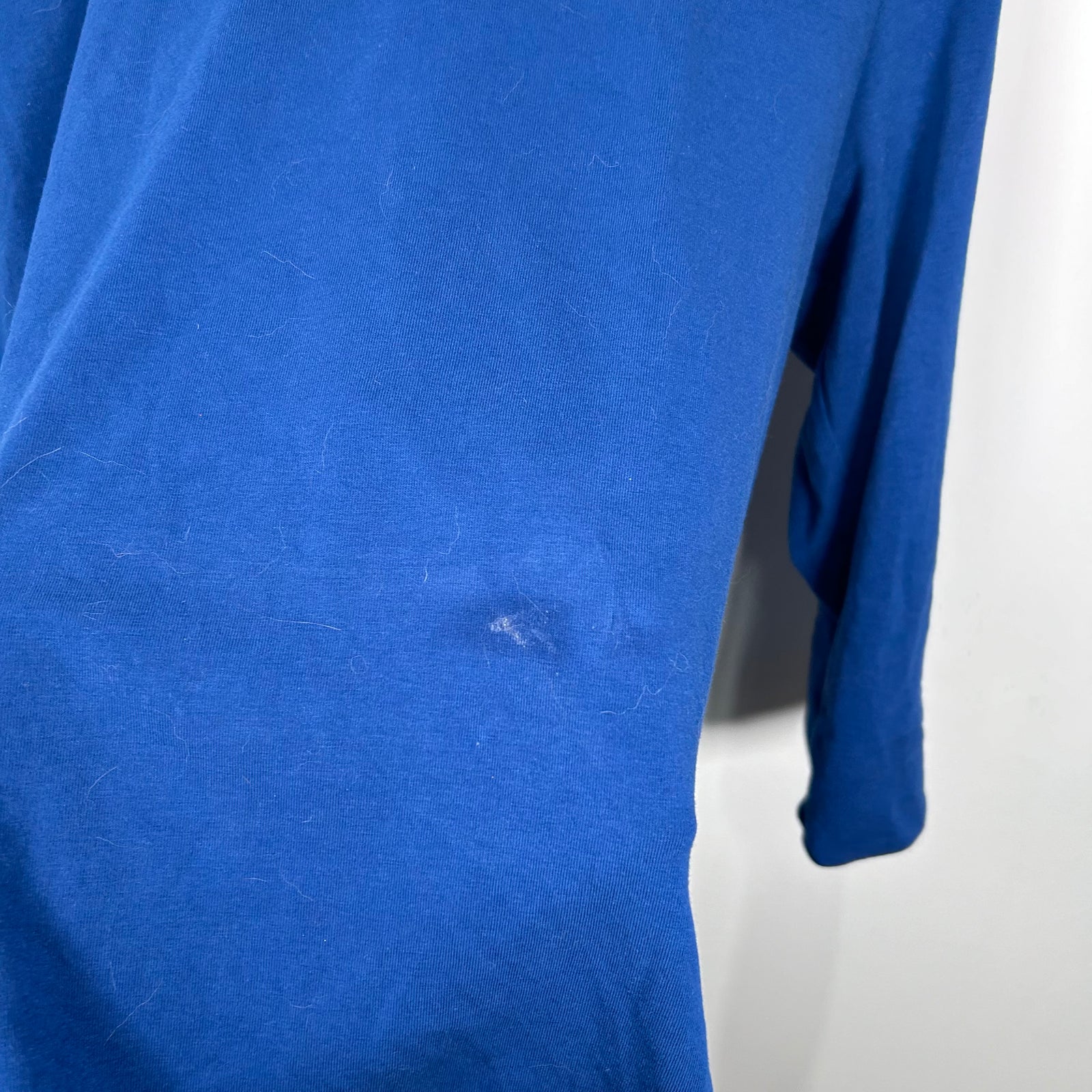 Burberry Blue Half Sleeve T-Shirt Size L