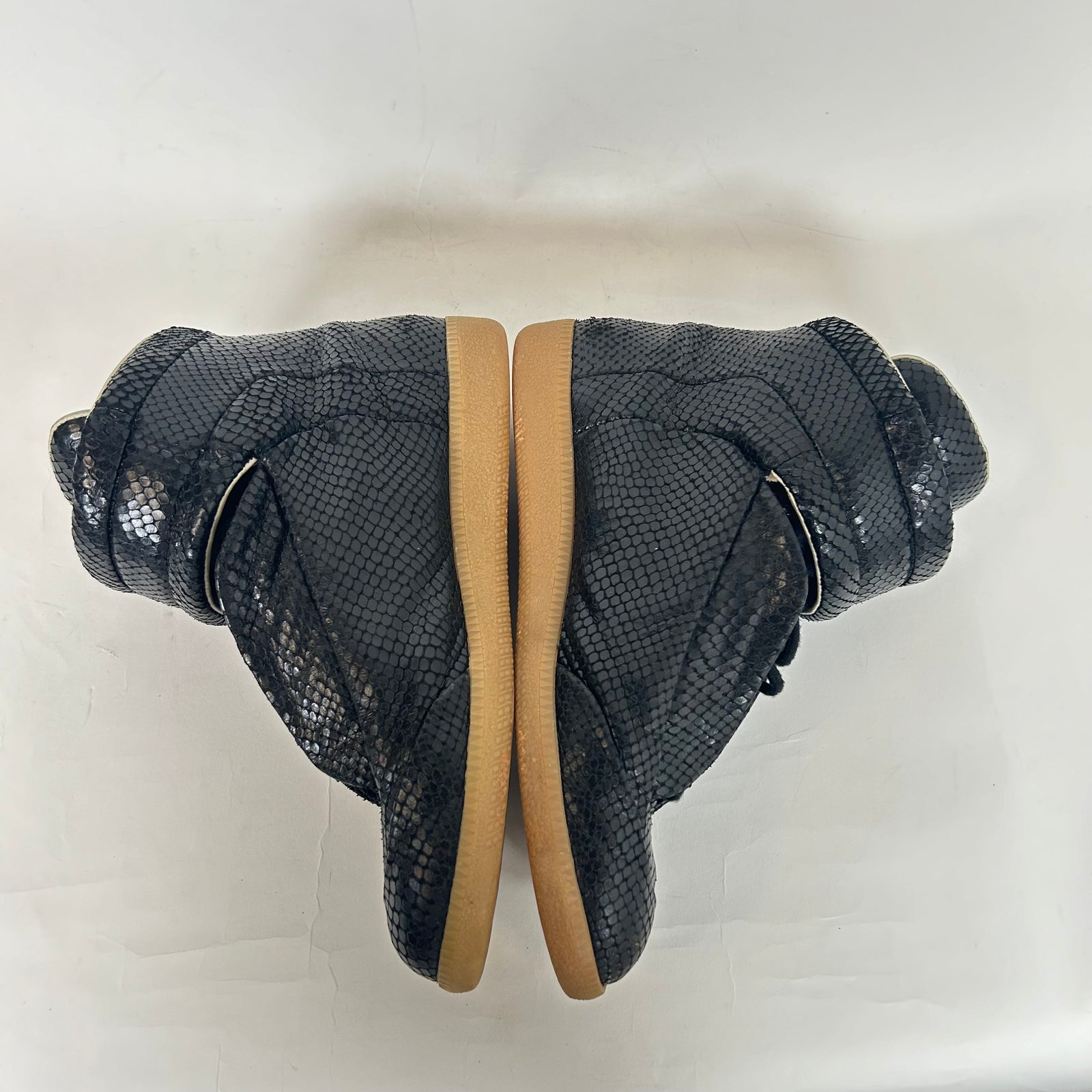 Maison Margiela Black Python Leather Futures High Size 41