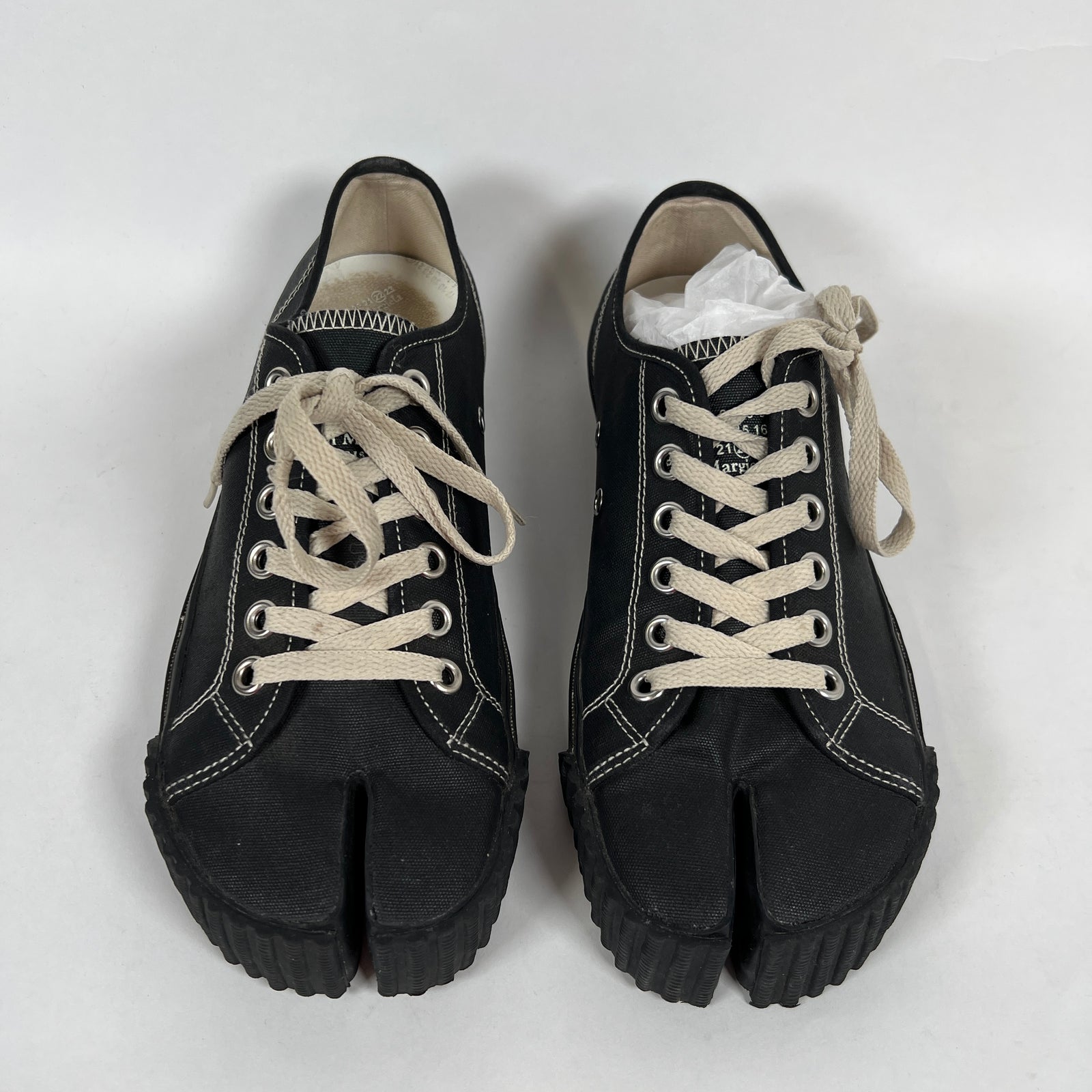 Maison Margiela Black Tabi Sneaker Sz 39.5