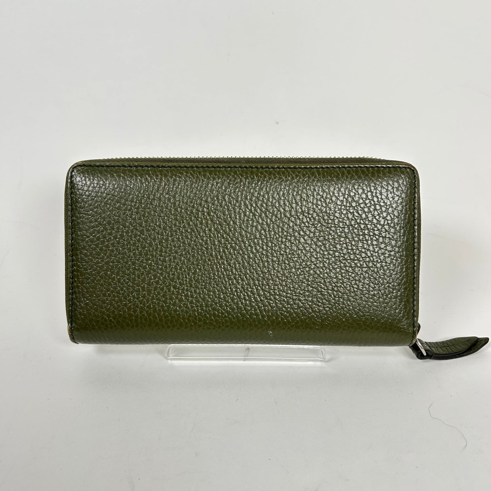 Gucci Green Round Purse GG Long Wallet