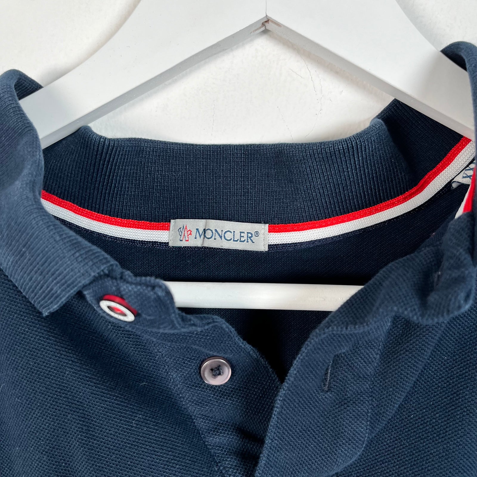 Navy Moncler Logo Polo Size XXL