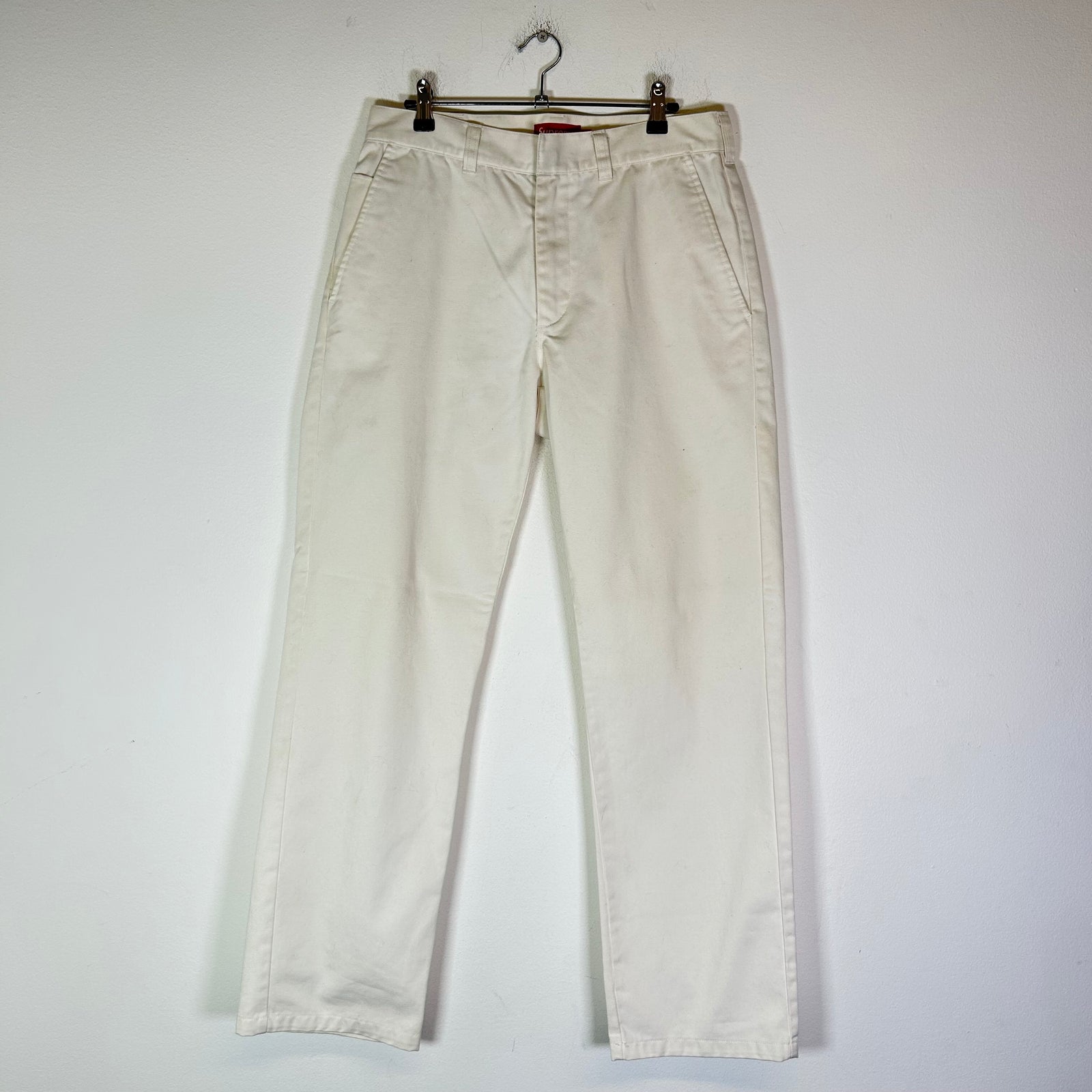 Supreme White Chino Pants