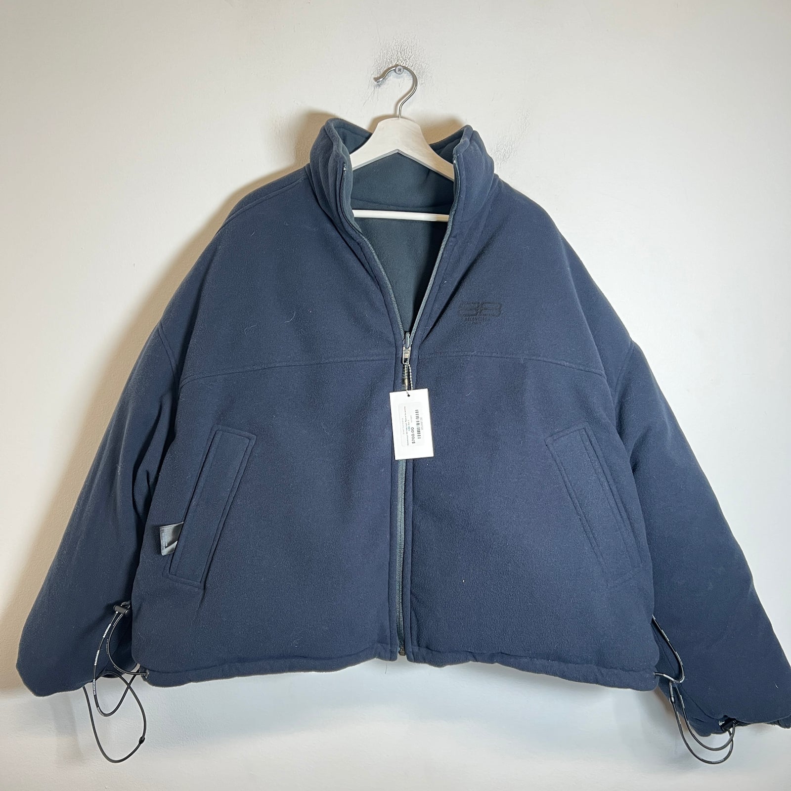 Balenciaga BB Paris Icon Fleece Reversible Puffer Size 1