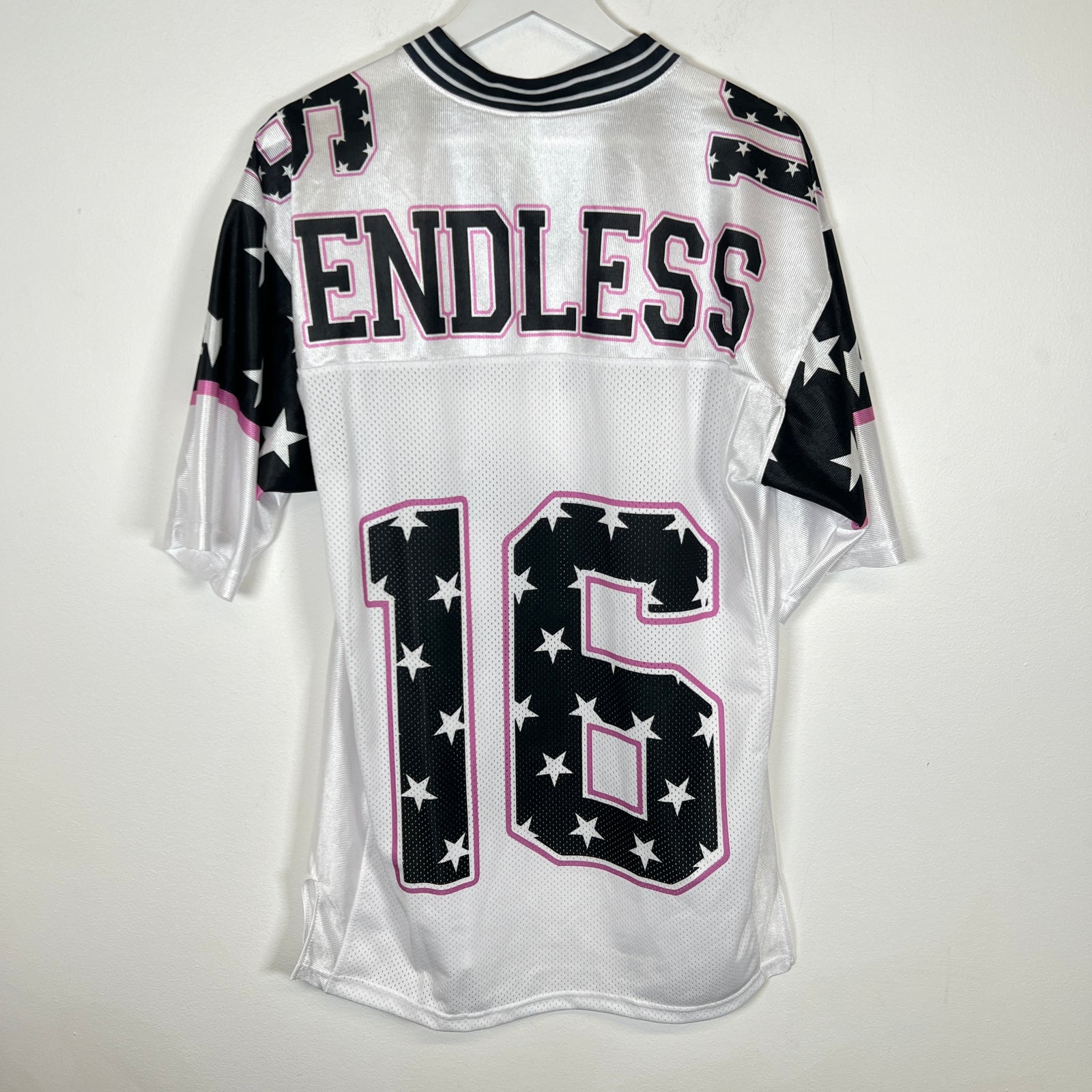 Endless "Pink Tape" White Jersey Size M