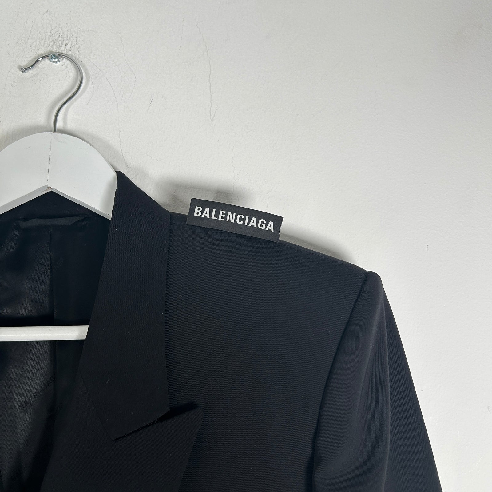 Balenciaga Tag Shoulder Suit Jacket Size 44