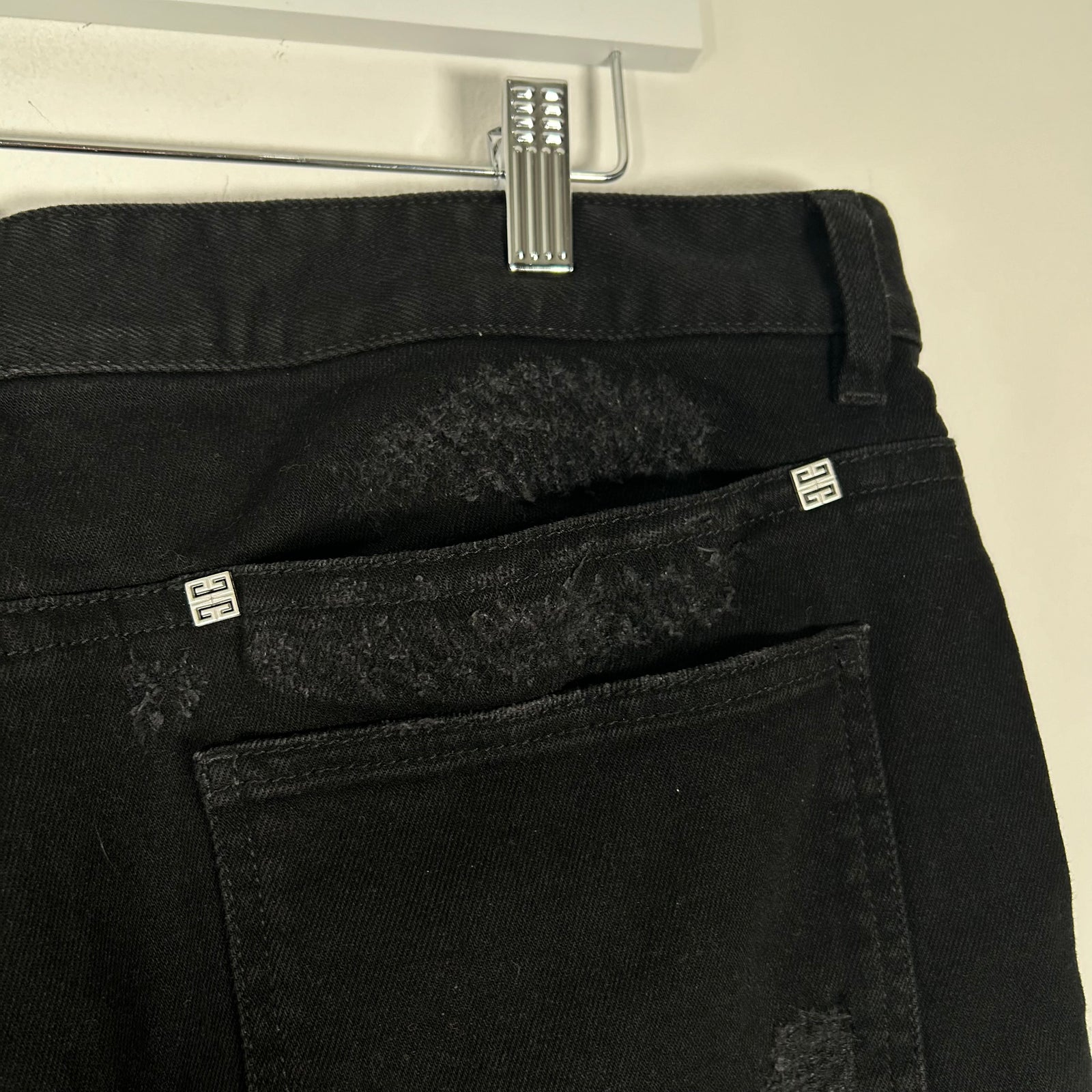 Givenchy Black Distressed Jeans Size 38