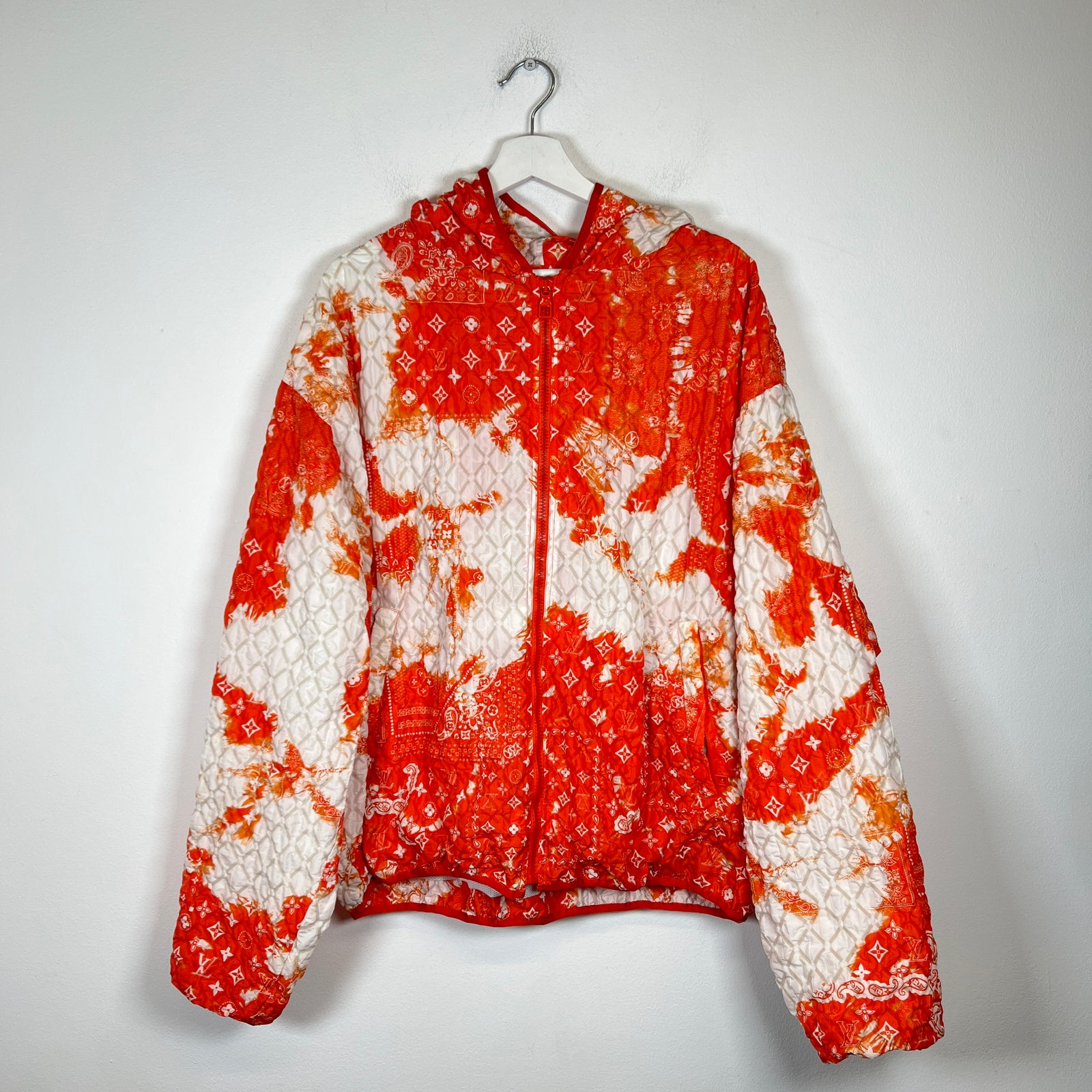 Louis Vuitton Orange Bandana Monogram Windbreaker Size L