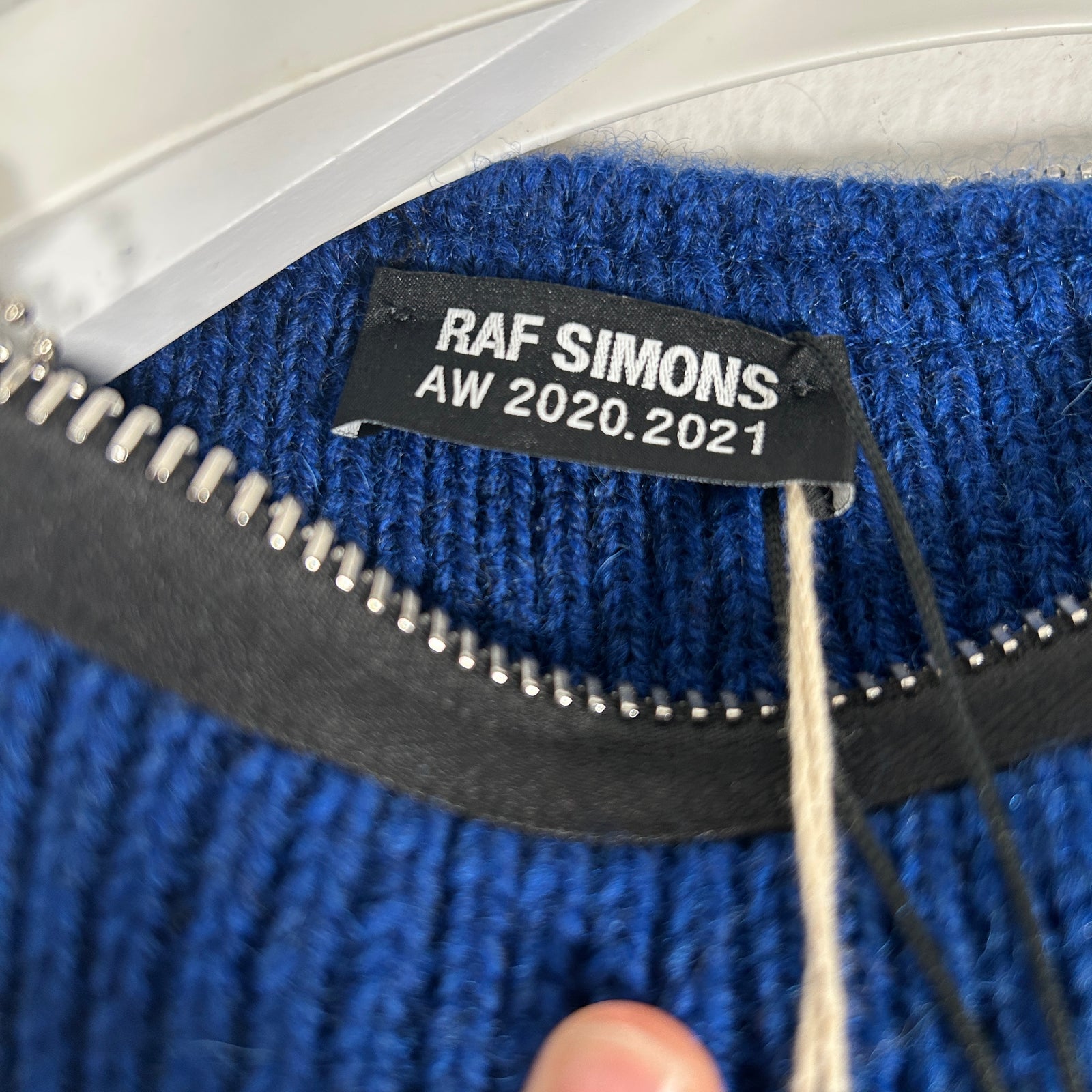 Raf Simons Cable Knit Zipper Sweater Size XXL