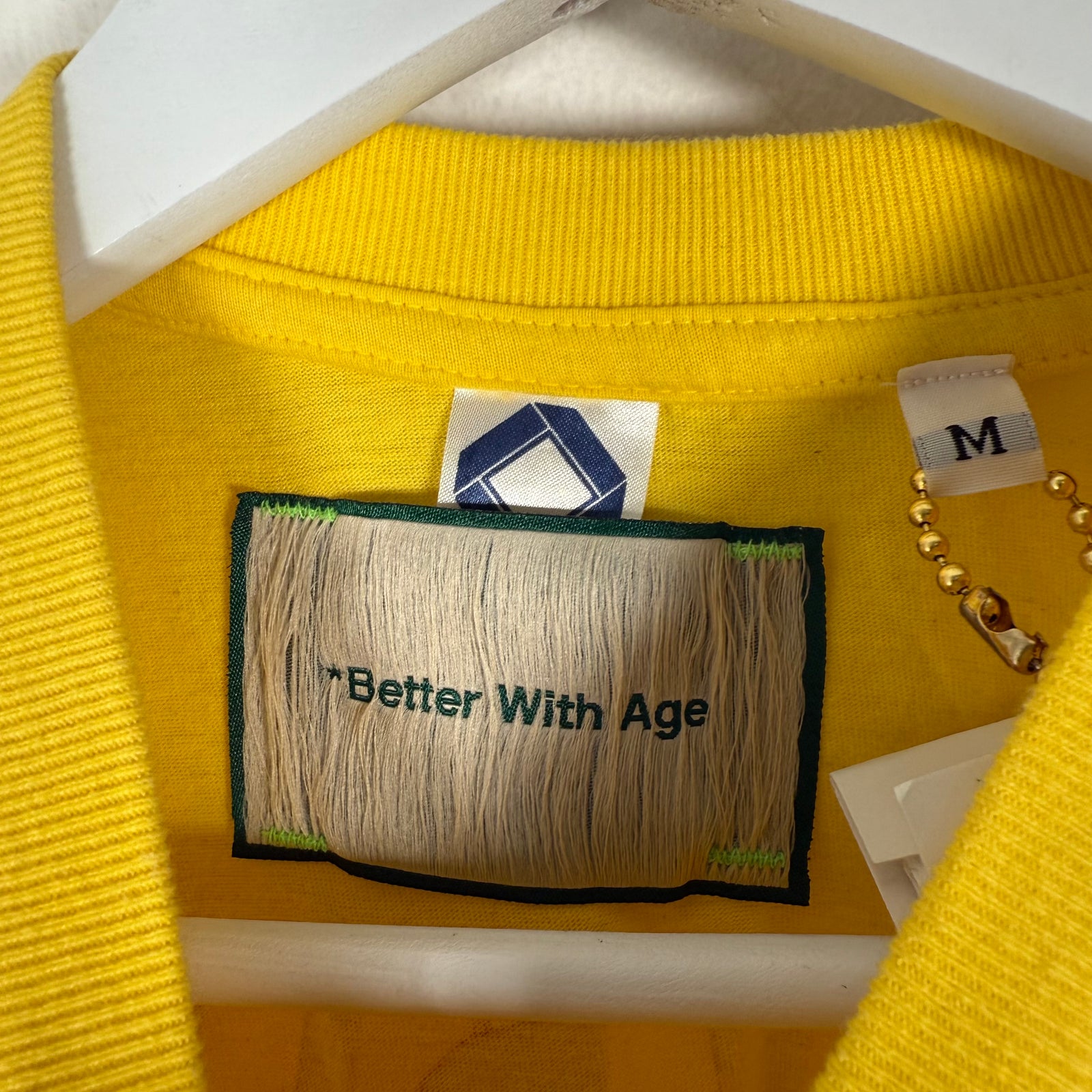 Better With Age Yellow Print Tshirt Size M