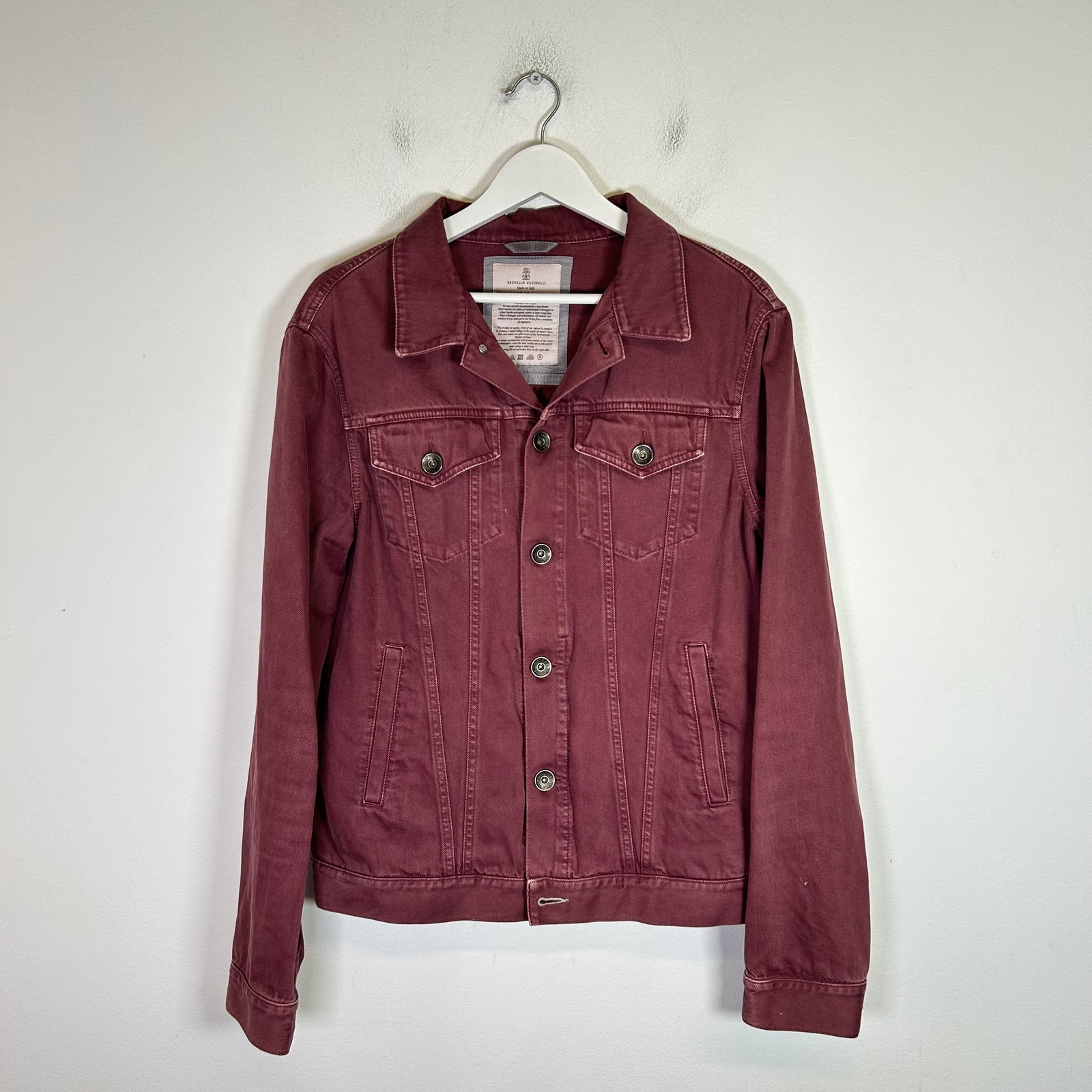 Brunello Cucinelli Garment-Dyed Denim Jacket