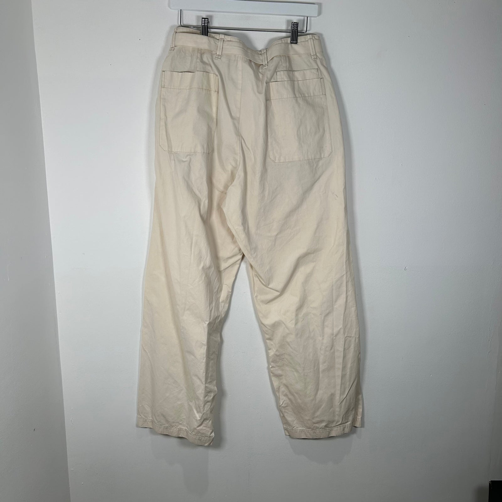 Lemaire Cream Adjustable Lounge Pants Size 48