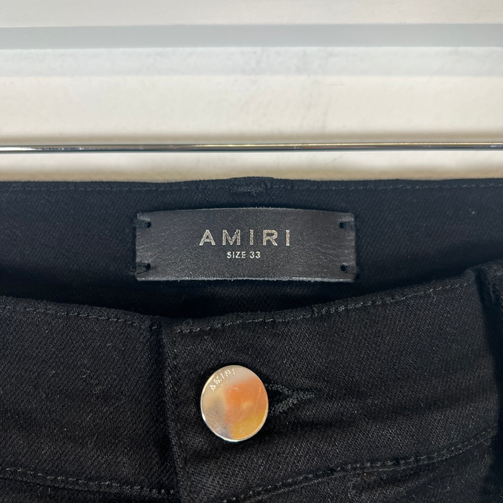 Amiri MX1 Black On Black Jeans Size 33
