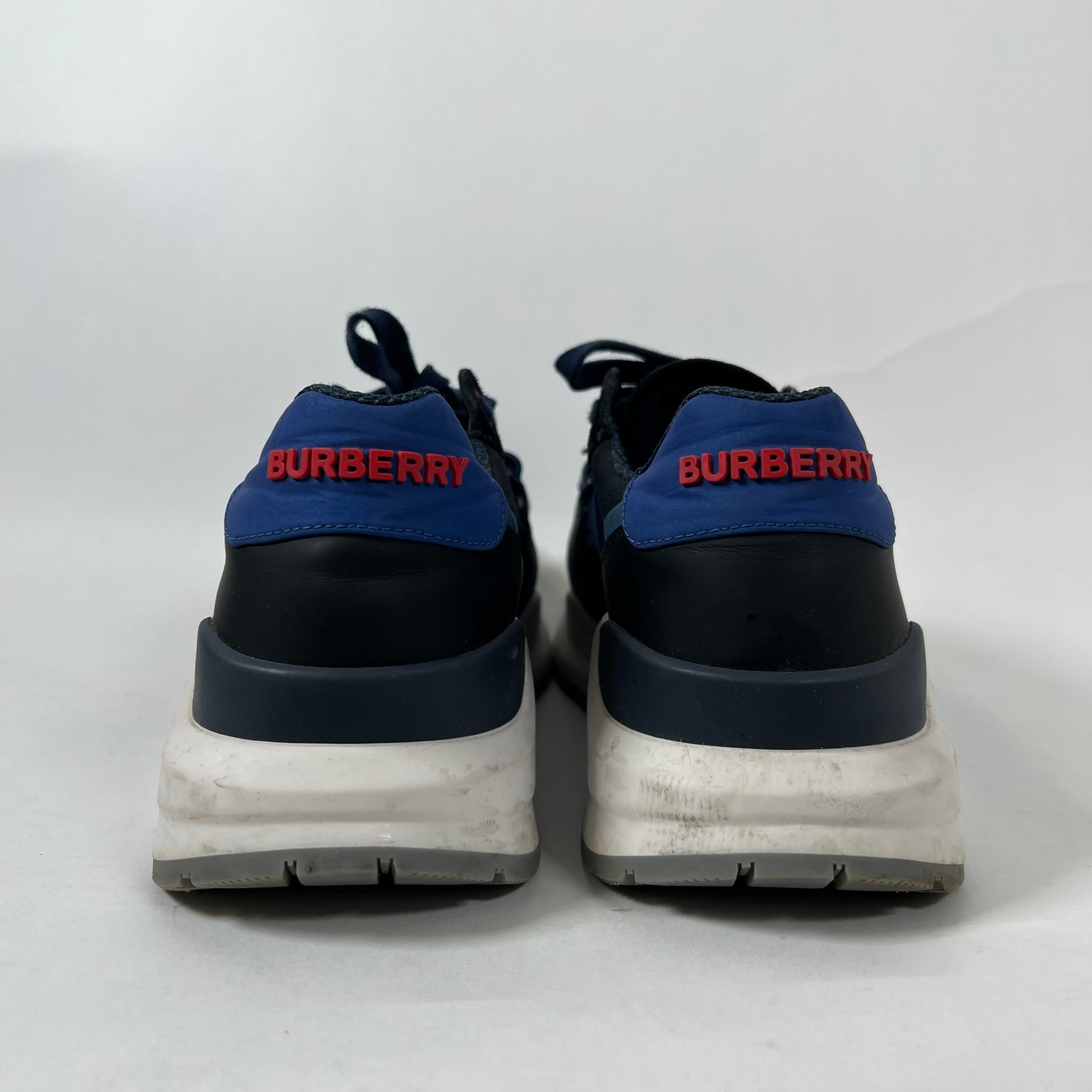 Burberry Blue Ramsey Low Top Size 10