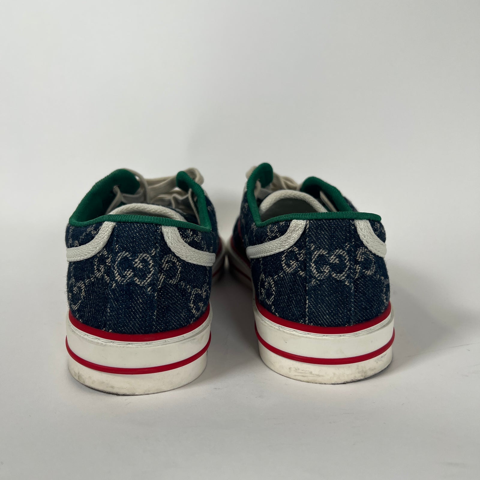 Gucci Denim GG Tennis Sneaker Size 38.5