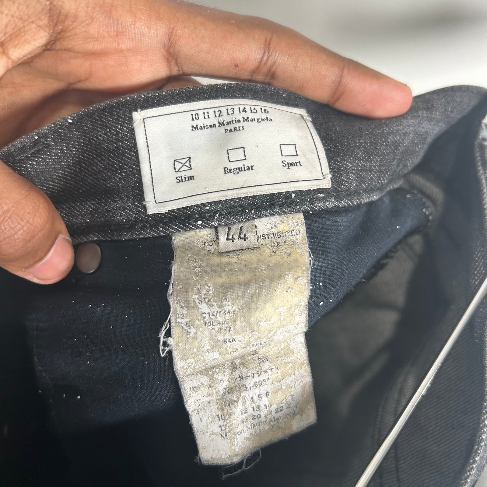 Maison Margiela Dark Greywash Jeans Size 30