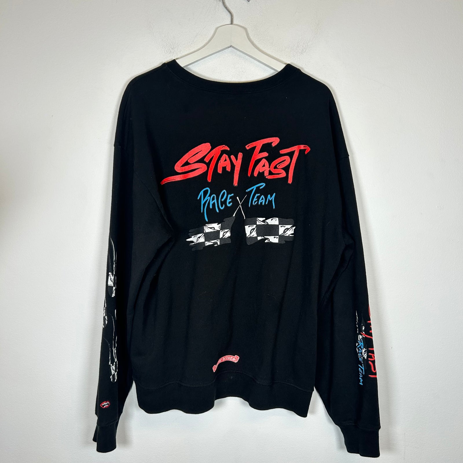 Chrome Hearts Black Matty Boy Stay Fast Crewneck Size XL