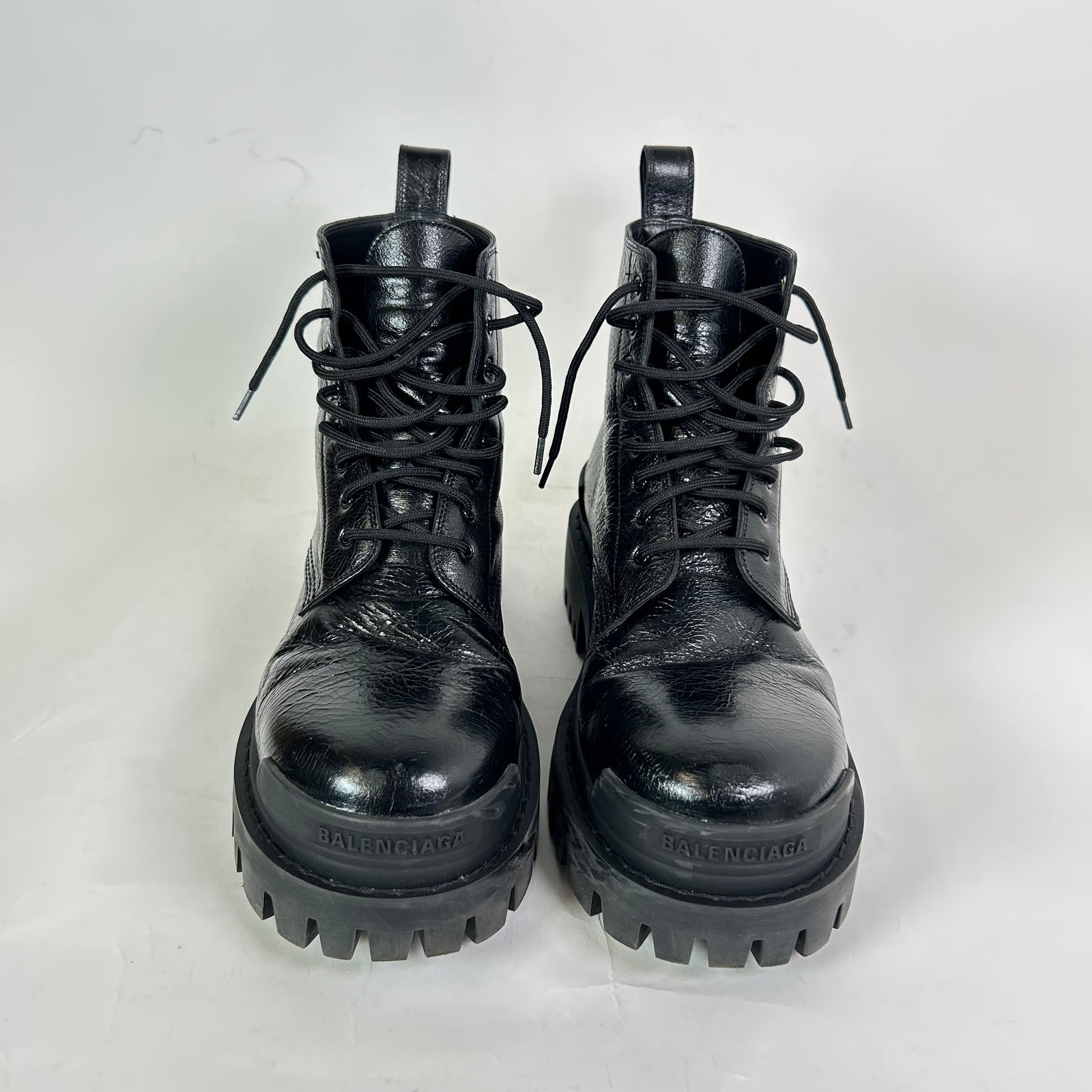 Balenciaga Tumble Leather Strike Boot Size 41