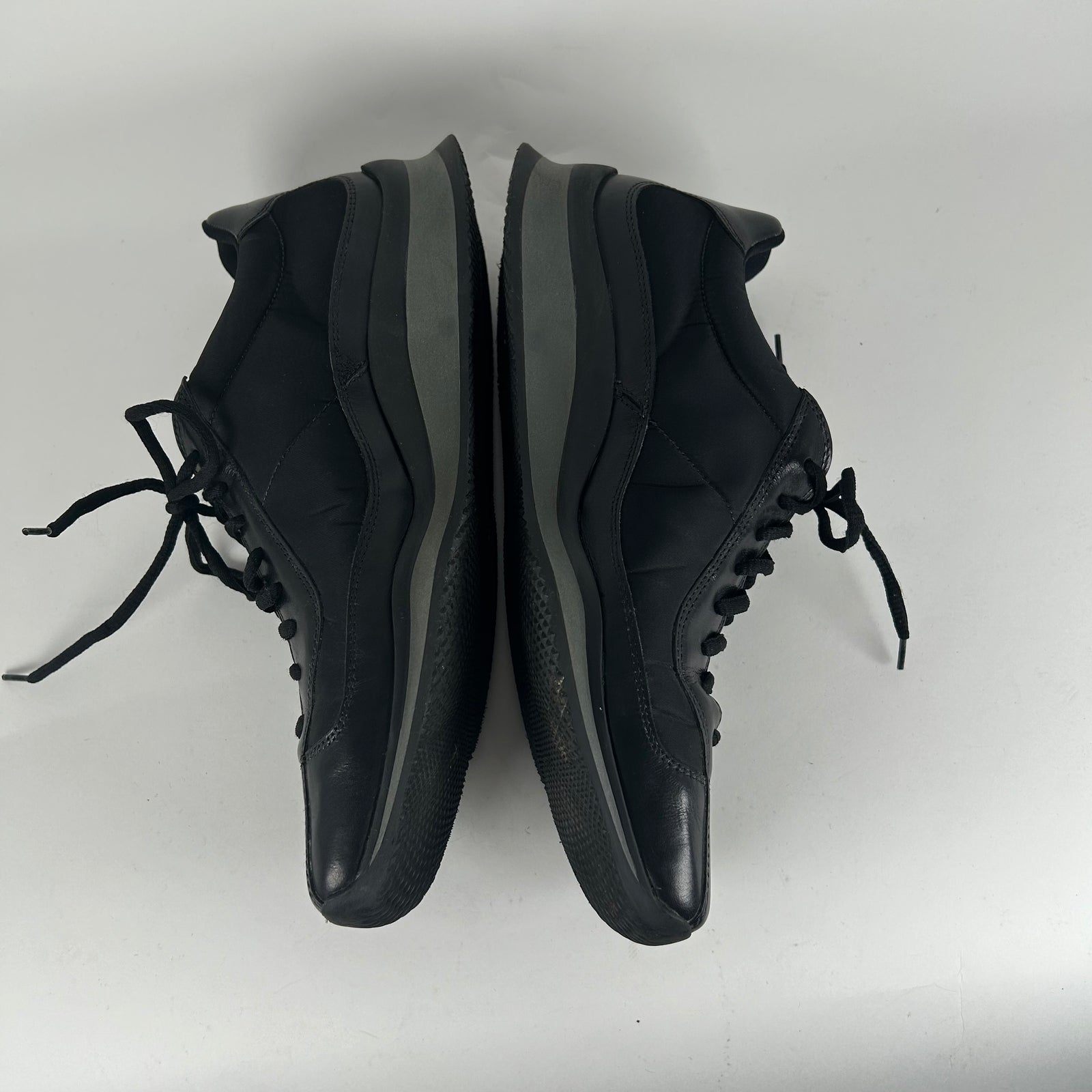 Prada Sport Black Leather Sneakers Size 9.5
