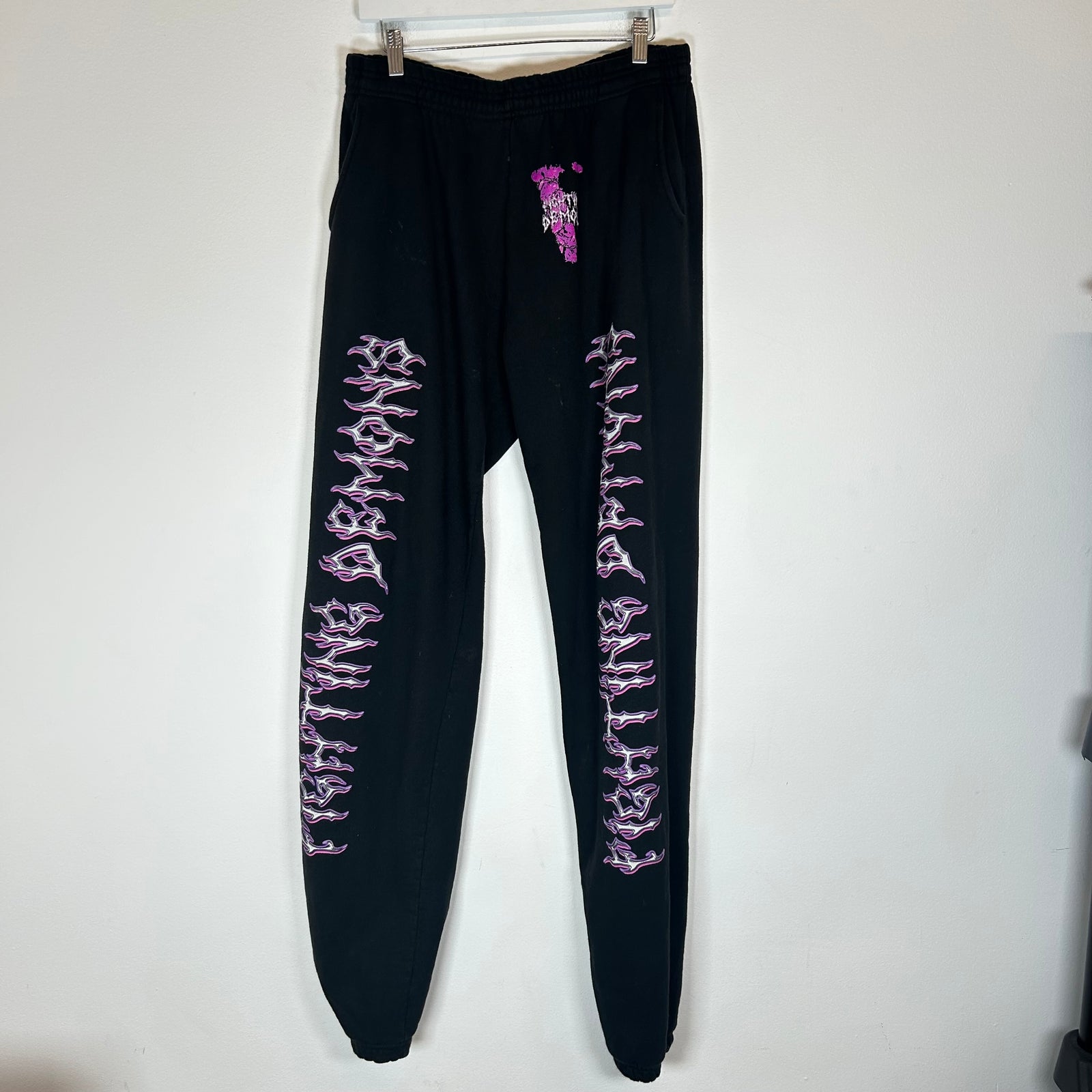 VLONE x Juice WRLD Black ‘Fighting Demons’ Sweatpants Size XXL