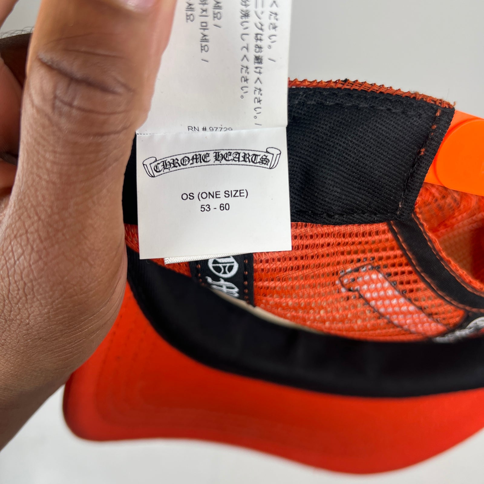 Chrome Hearts Matty Boy Orange Stay Fast Trucker Hat